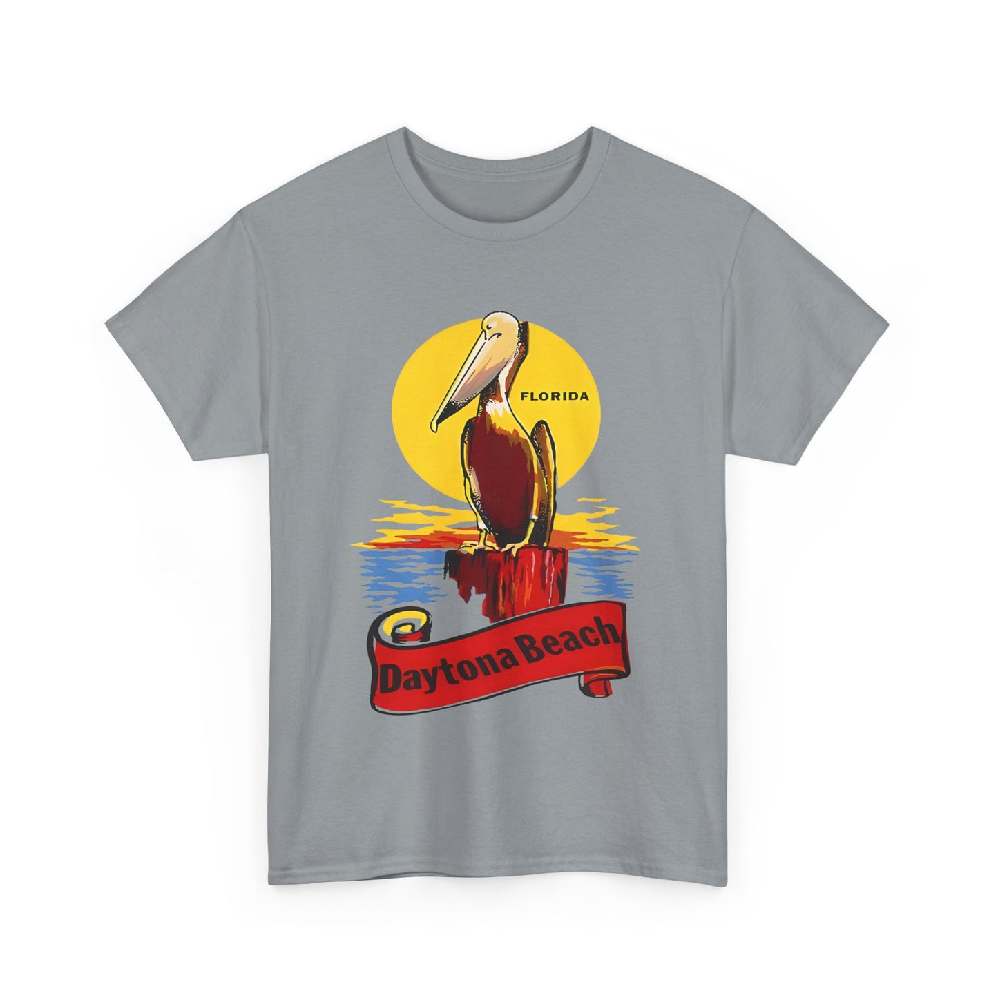 vintage florida pelican souvenir water decal reproduction tshirt