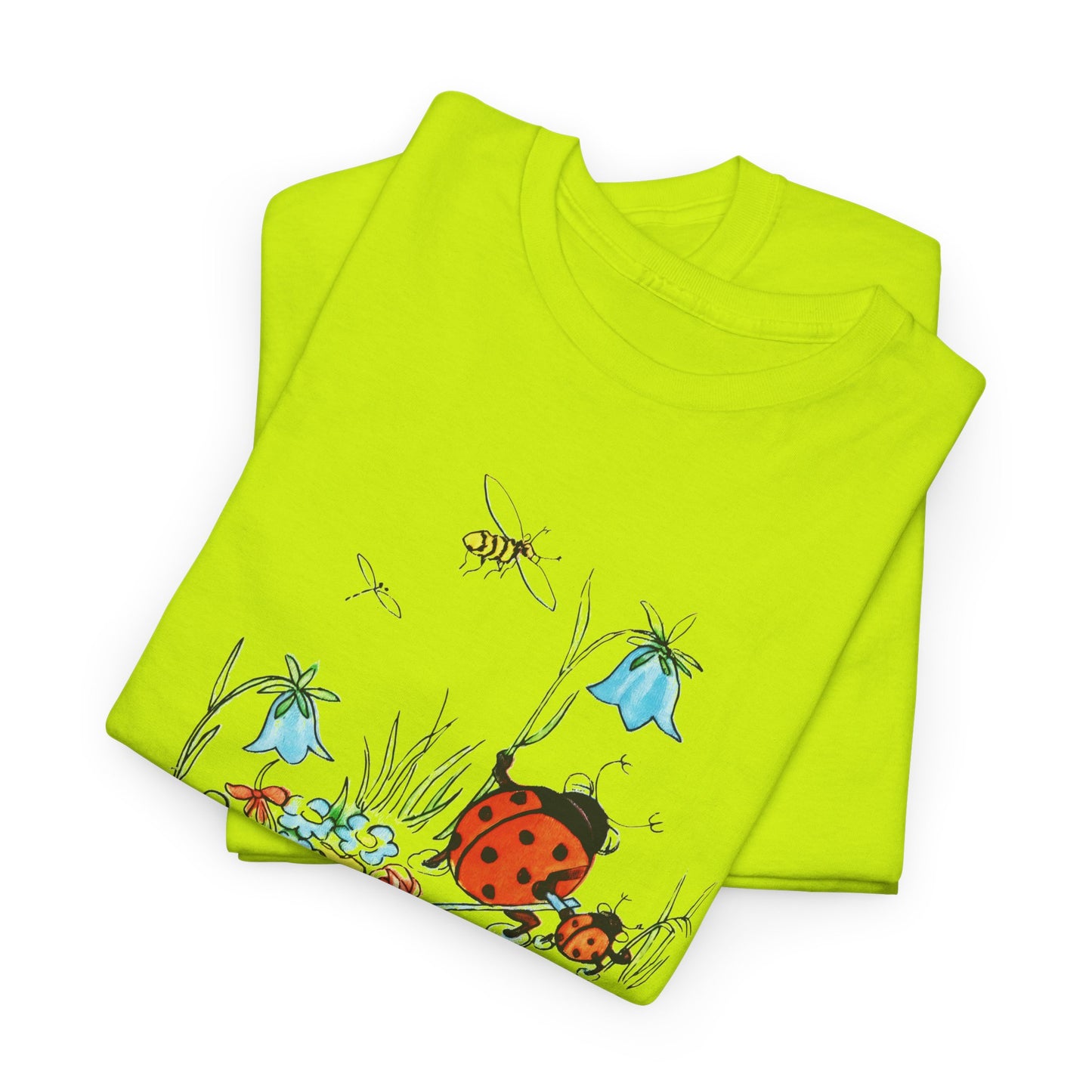 vintage postcard mouse and lady buggy reproduction tshirt