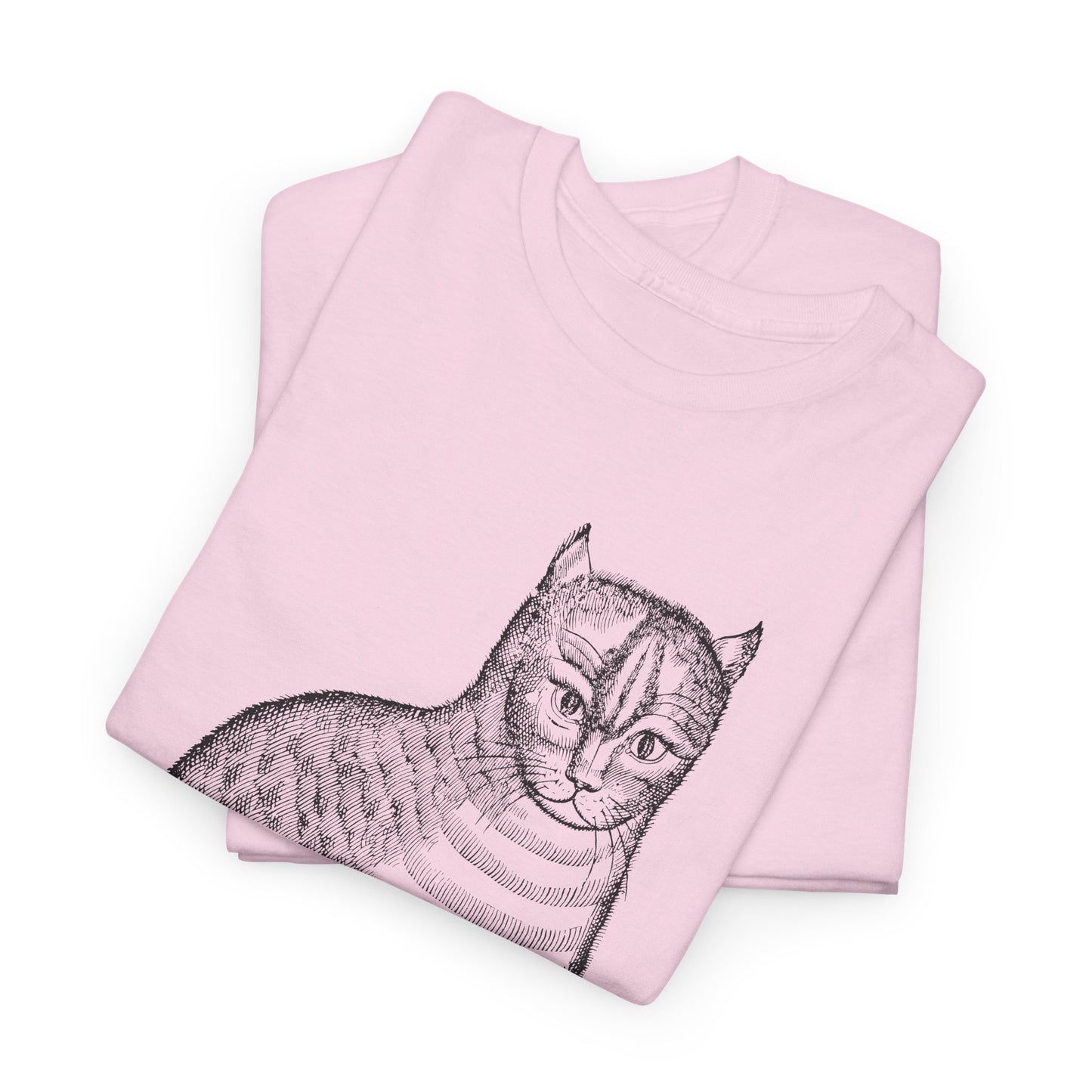 1658 edward topsell cat illustration reproduction tshirt