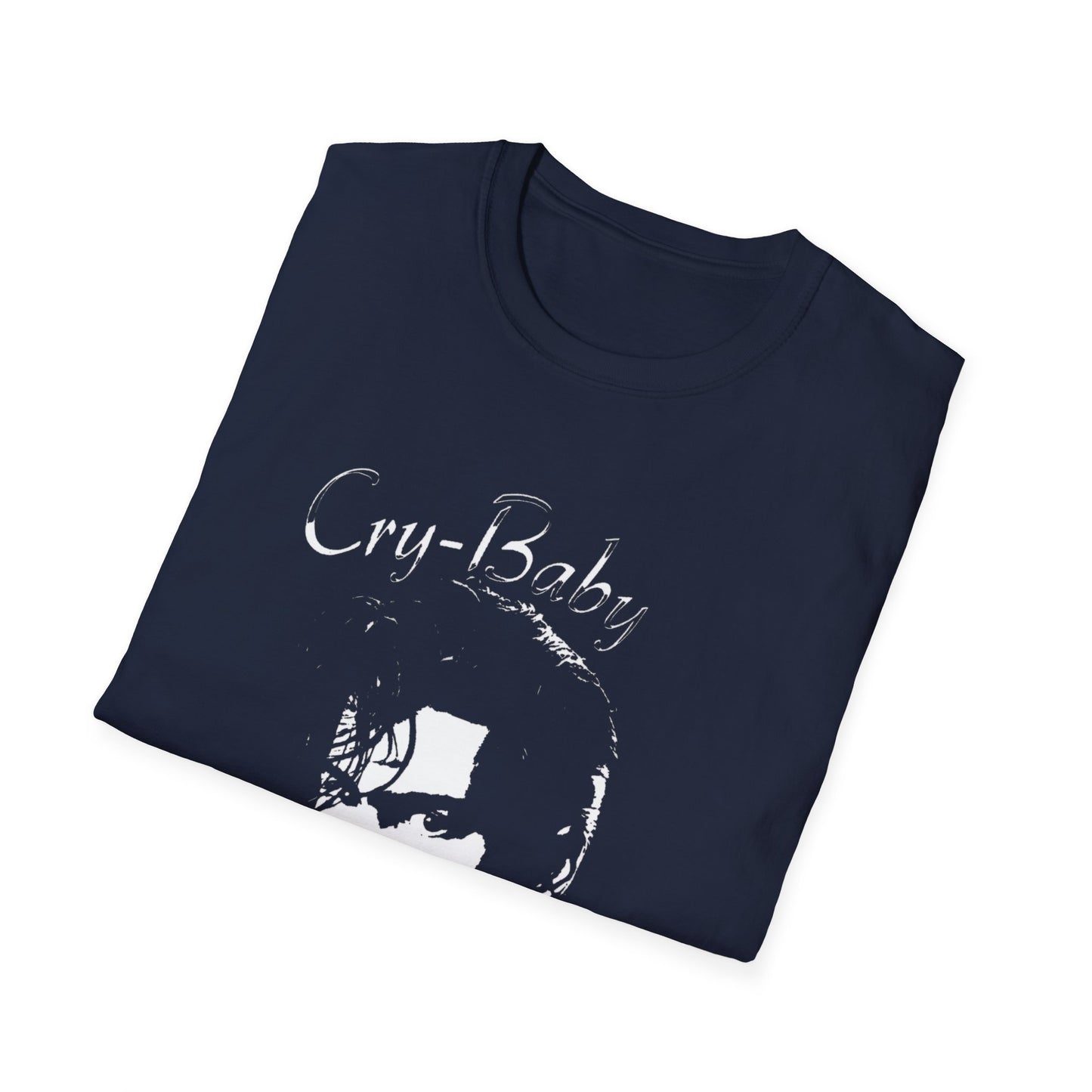 cry baby 1990 wade walker (johnny depp) movie poster stencil tshirt