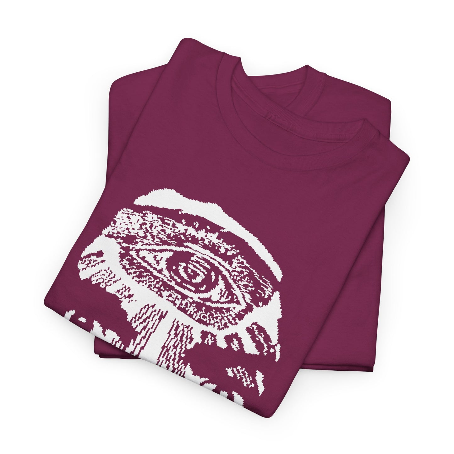 vintage charles manson knit pattern reproduction stretched warped graphic tshirt