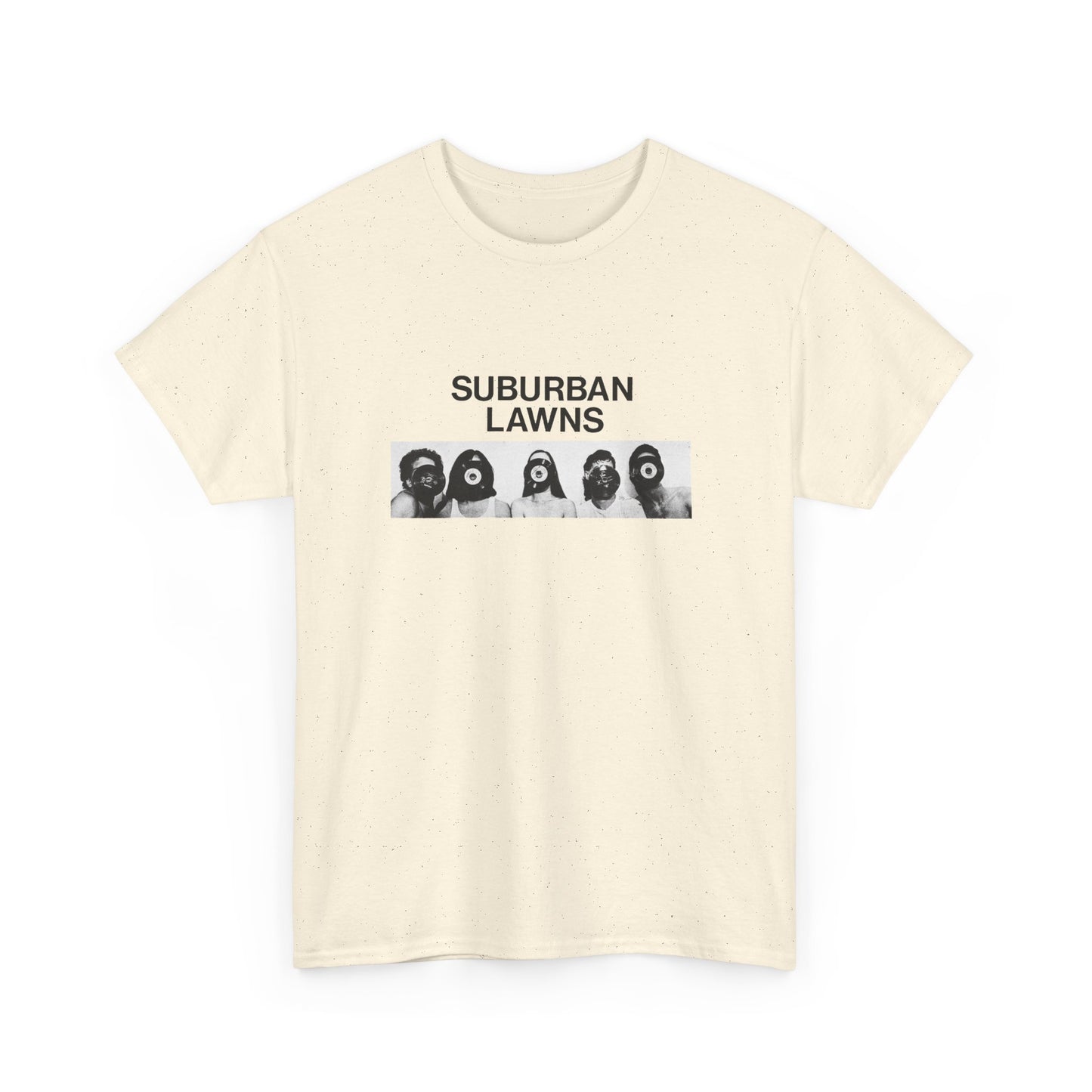 1970s california punk band suburban lawns photo tshirt
