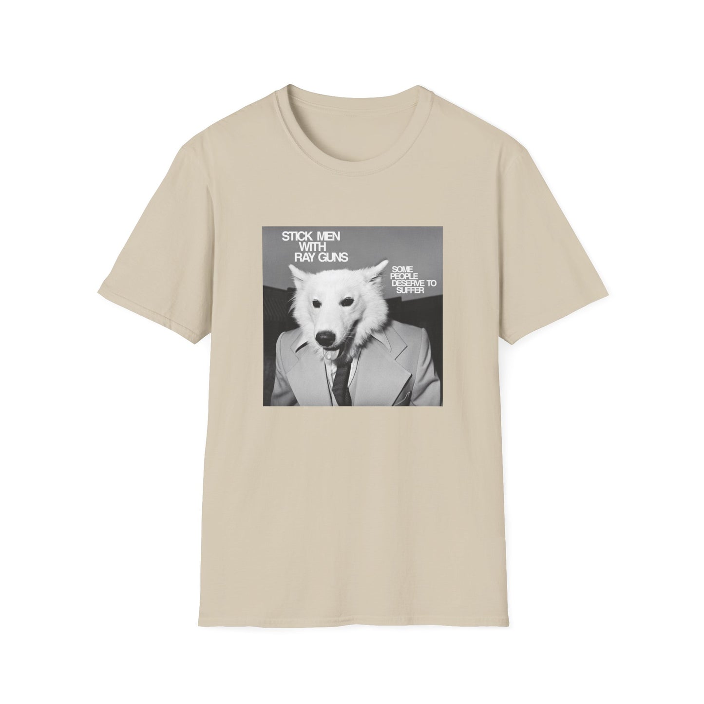 stick men with ray guns some people deserve to suffer 1980s texas punk band tshirt