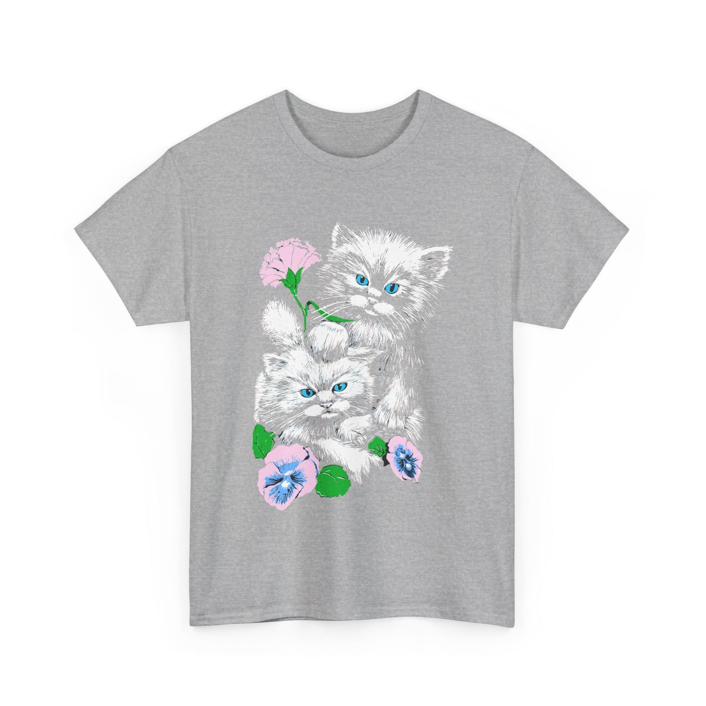 1980s distressed vintage cats reproduction tshirt