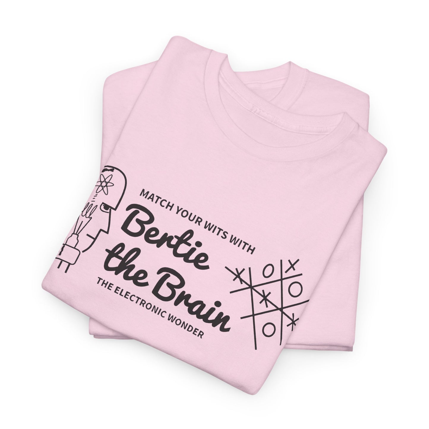bertie the brain 1950 video game tshirt