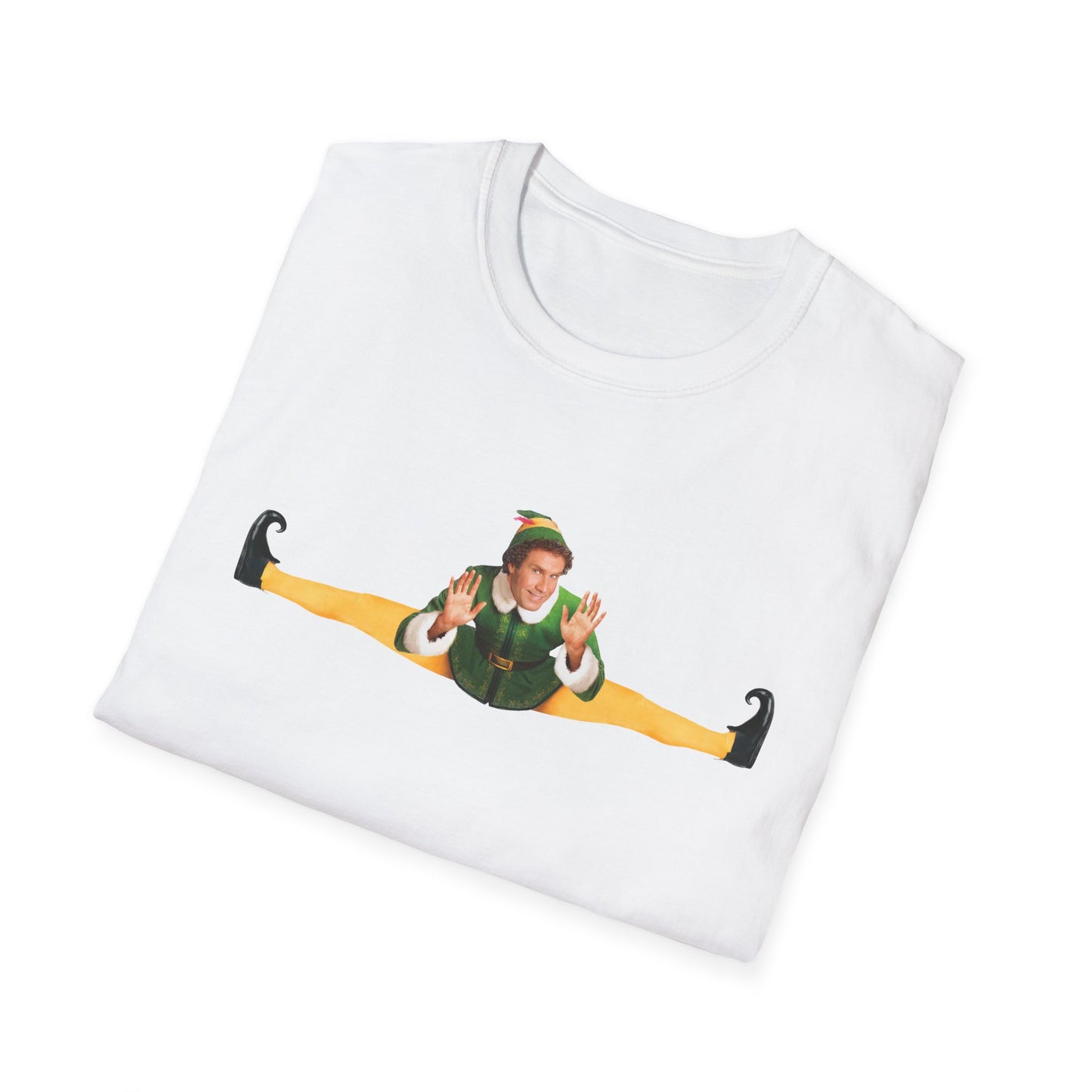 elf 2003 will ferrell doing the splits christmas tshirt