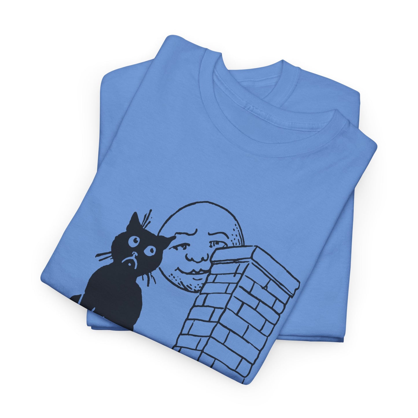 1906 postcard art can't you see i'm lonely cat on roof tshirt