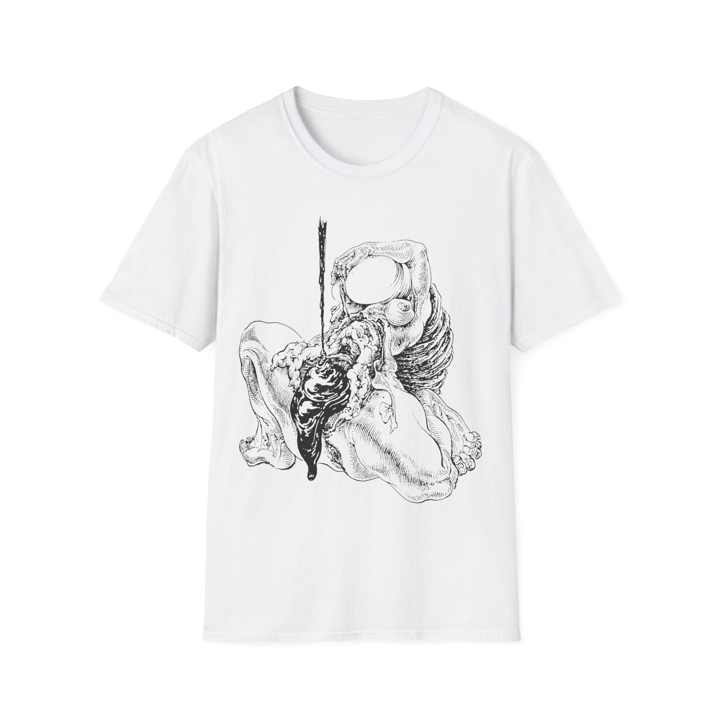 sibylle ruppert drawing from 1975 german avant garde journal tshirt