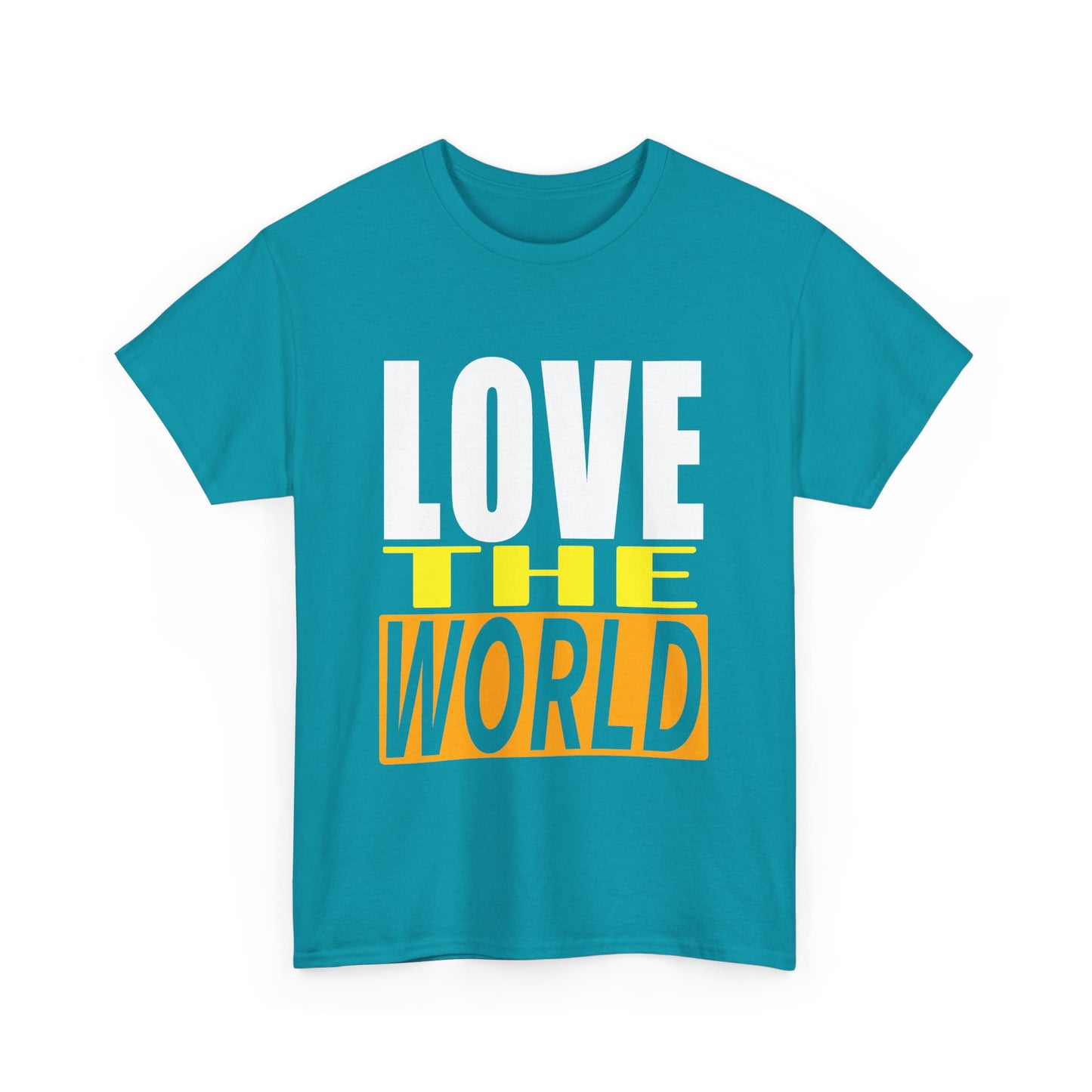 love the world vintage design tshirt