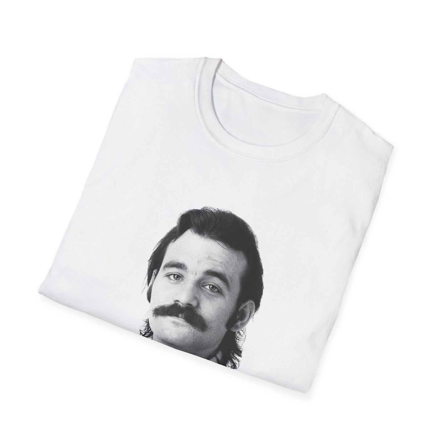 1980s bill murray with a mustache tshirt