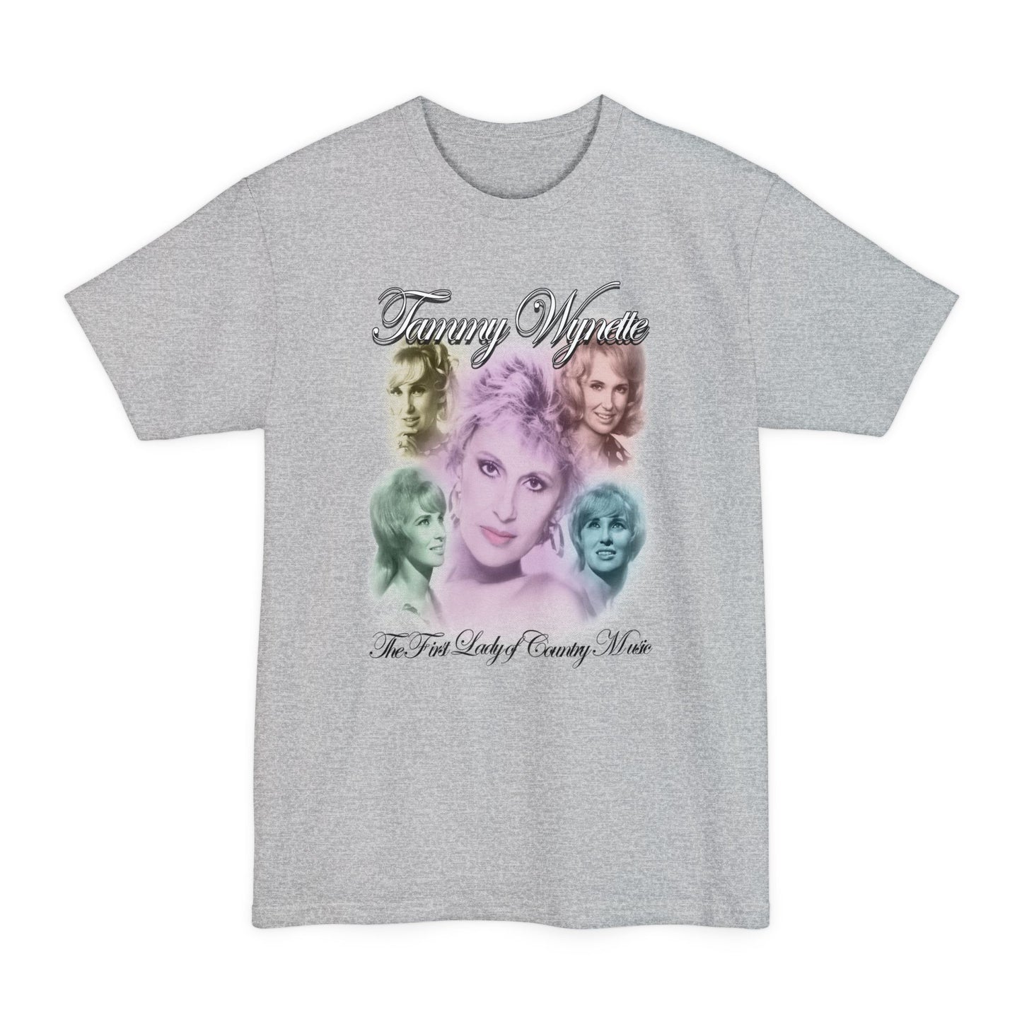 oversized tammy wynette fan art reproduction of rare 90s graphic unisex tall beefy tshirt