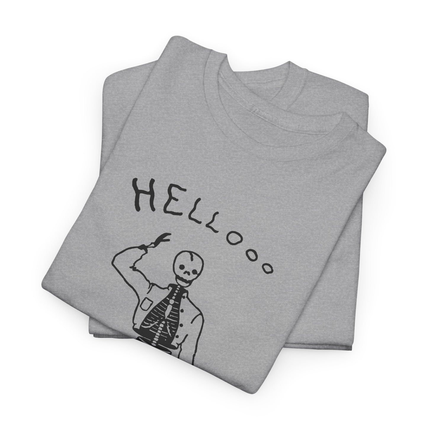 1953 the friendly skeleton illustration from the albuquerque journal reproduction tshirt