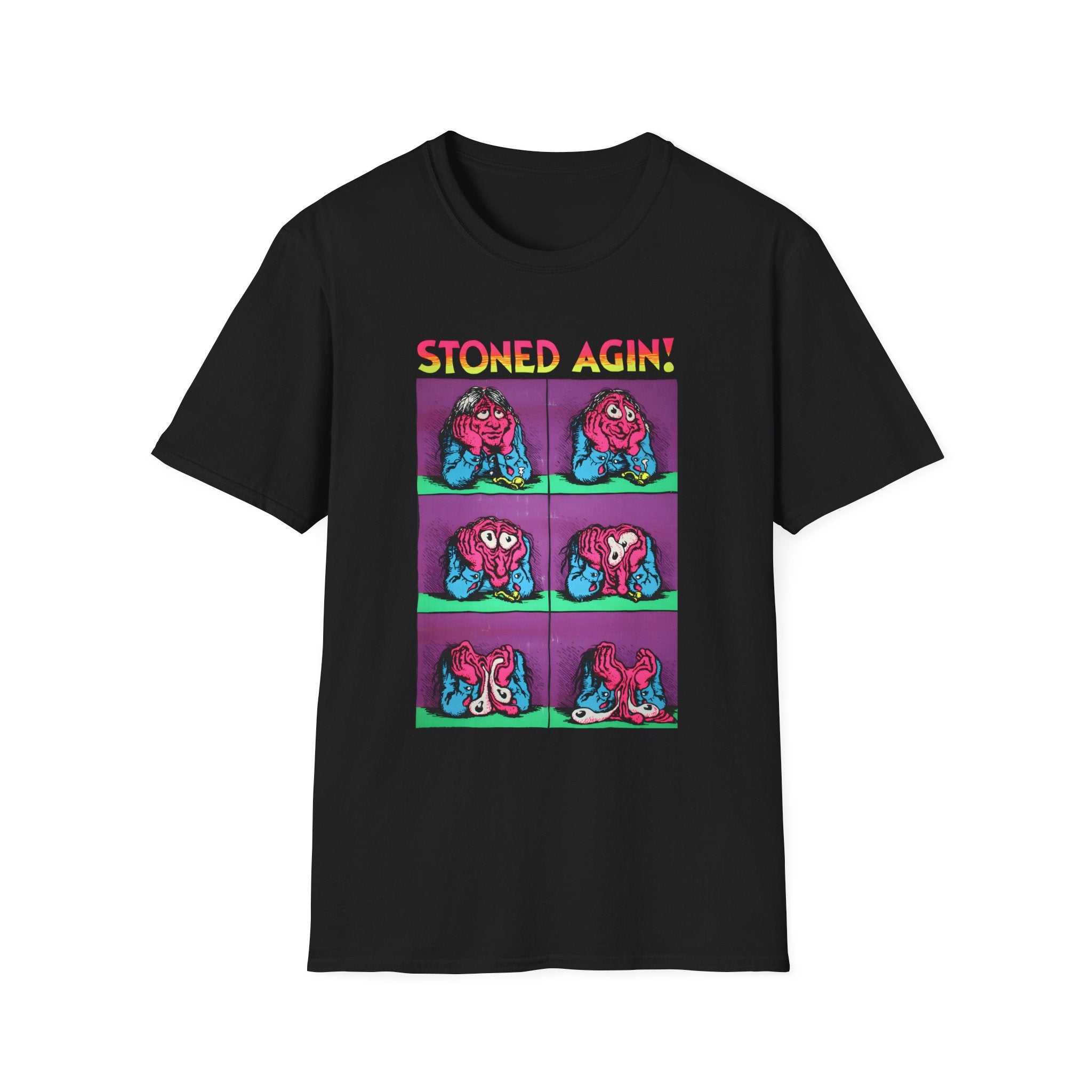 Stoned Agin' - by R Crumb - Laminated Blacklight