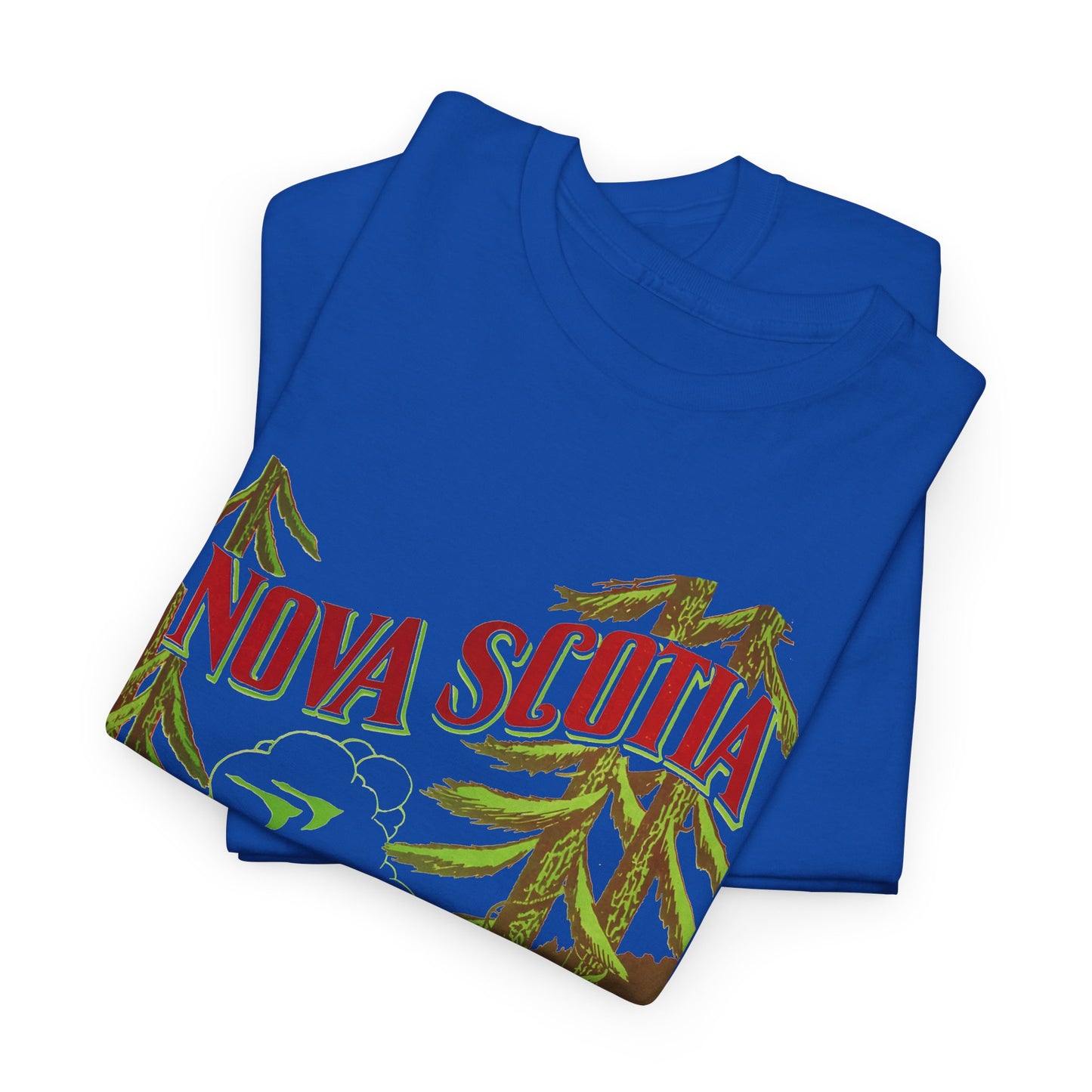 vintage tourism advertisement for nova scotia reproduction tshirt