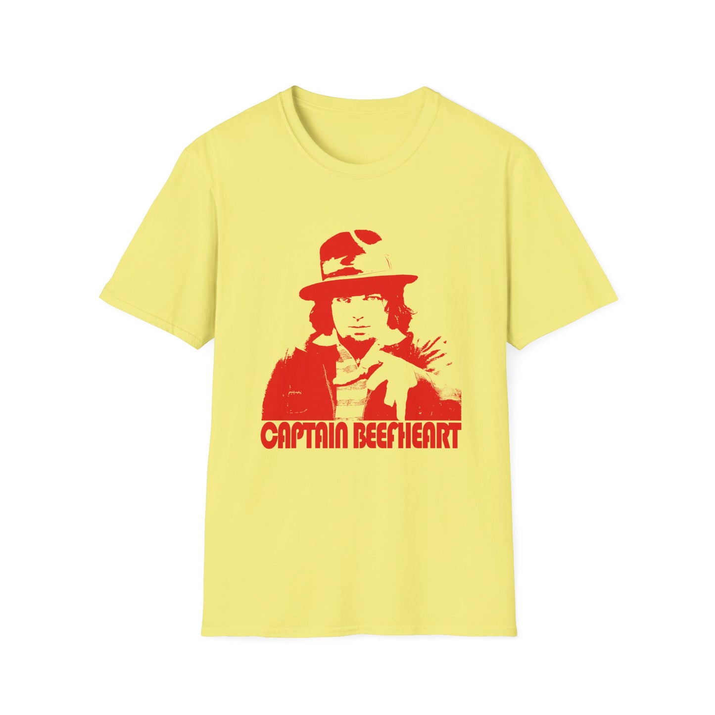 captain beefheart without the trout mask red stencil tshirt