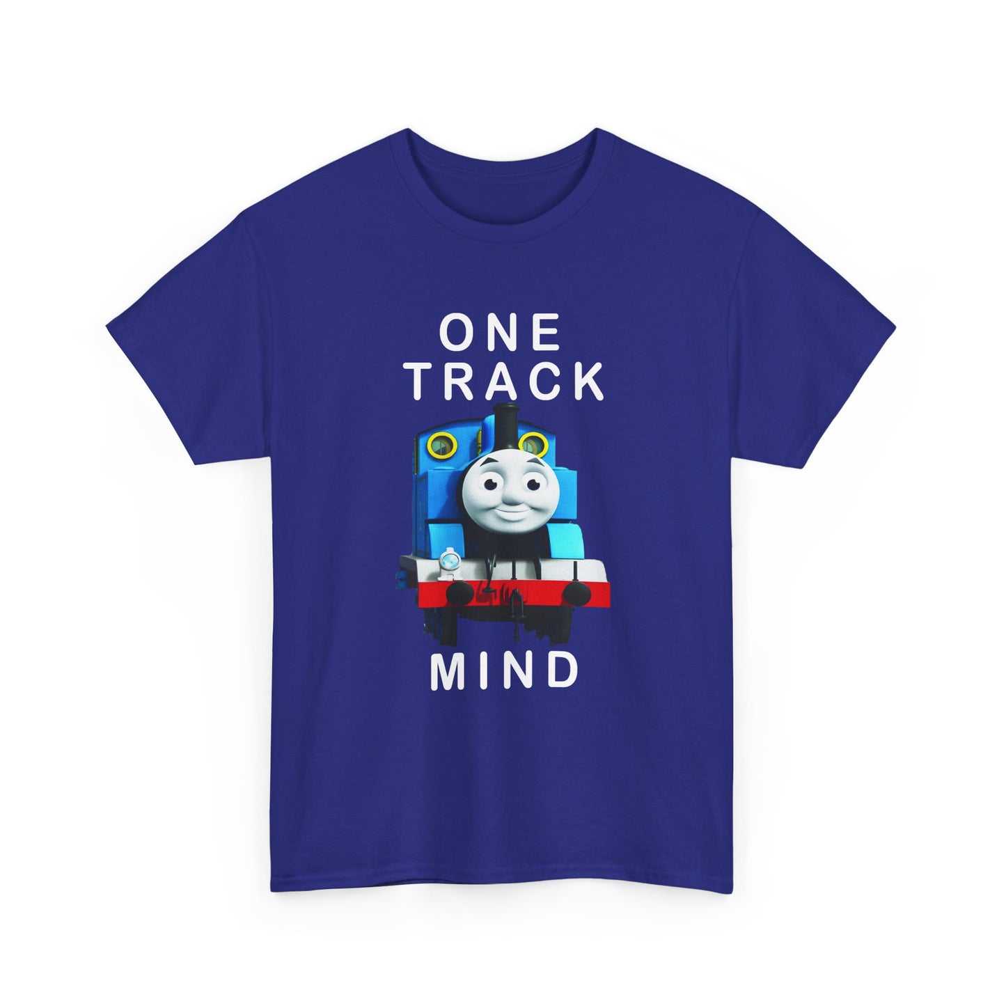 thomas the tank engine one track mind dumb tshirt