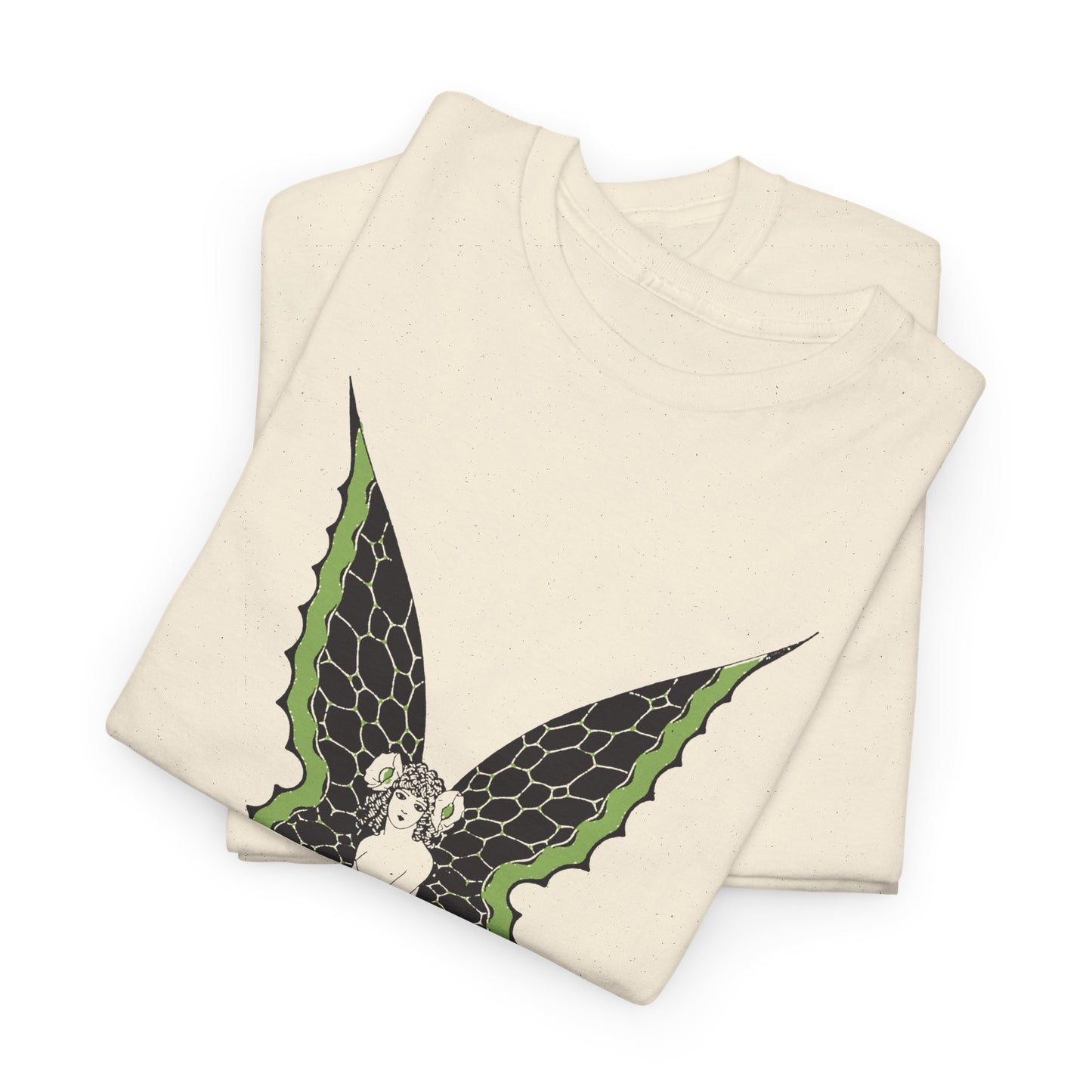 1920s art nouveau fairy skull art by sergei pavlovich lodygin tshirt