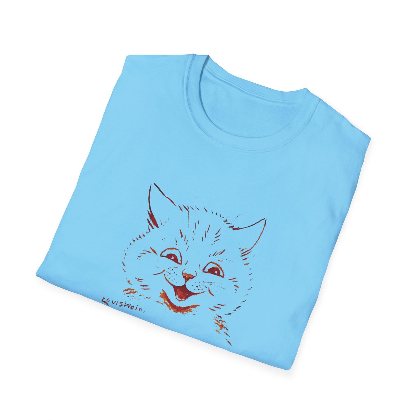 1924 louis wain cat painting i am happy because everyone loves me tshirt