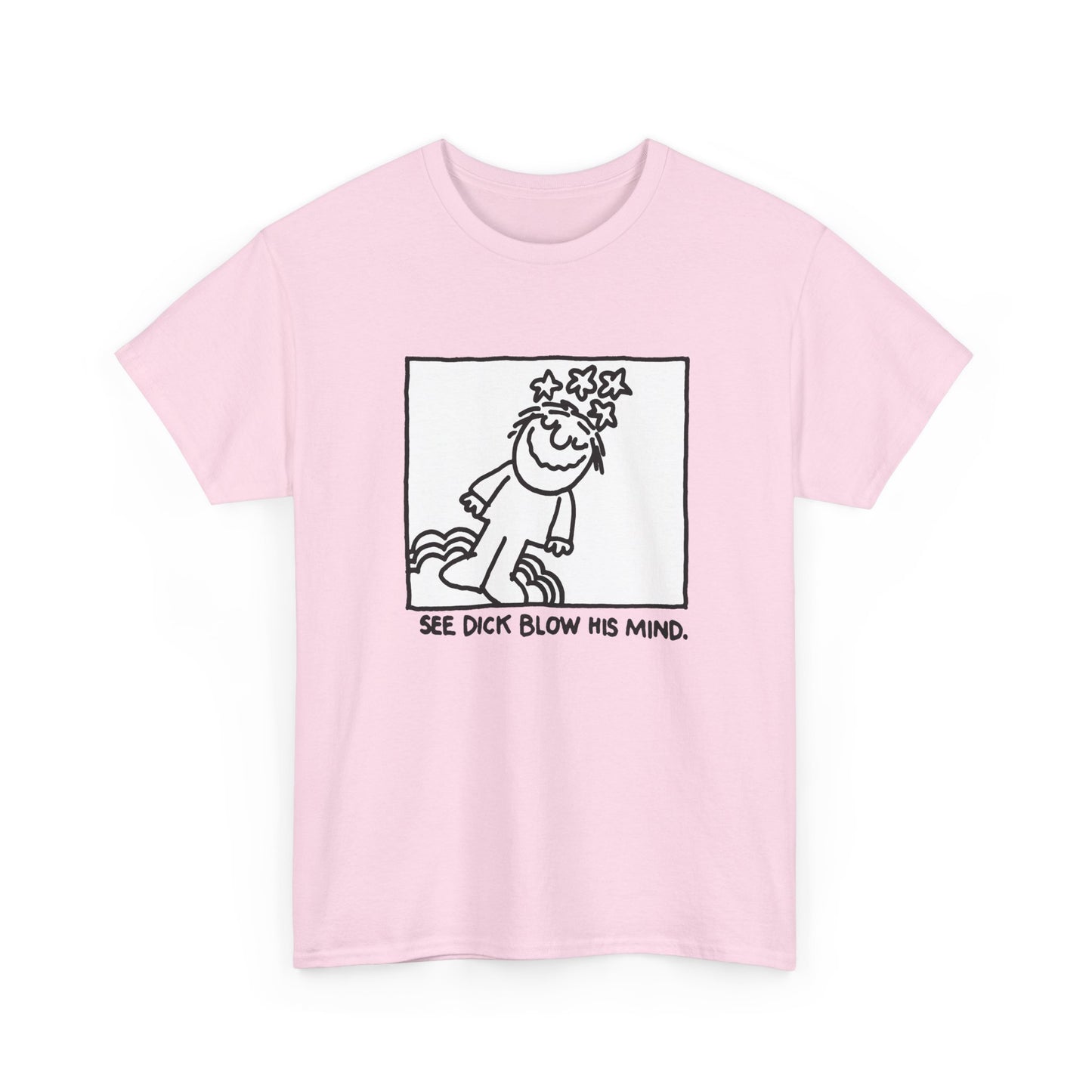 1971 the psychedelic coloring book see dick blow his mind cartoon reproduction tshirt