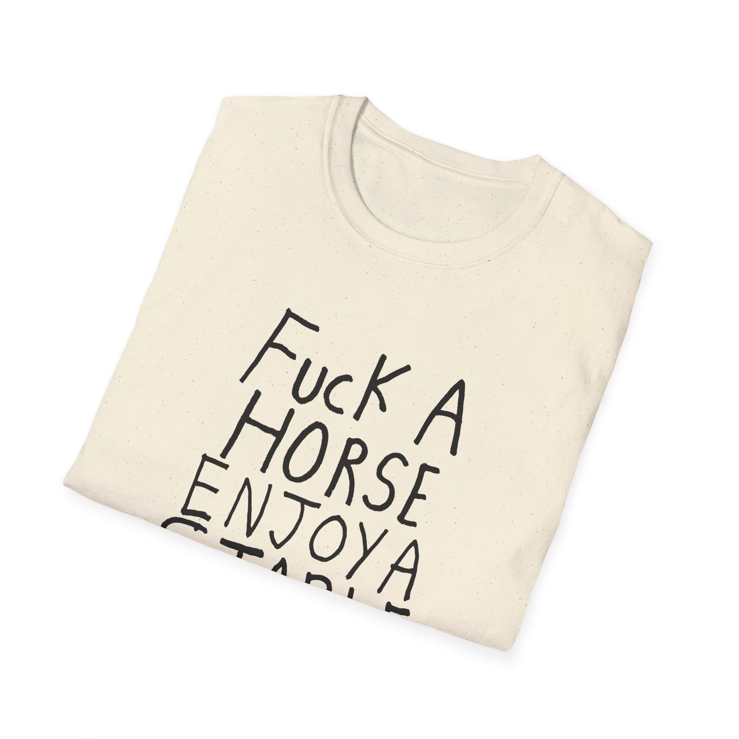 fuck a horse enjoy a stable relationship hand drawn tshirt
