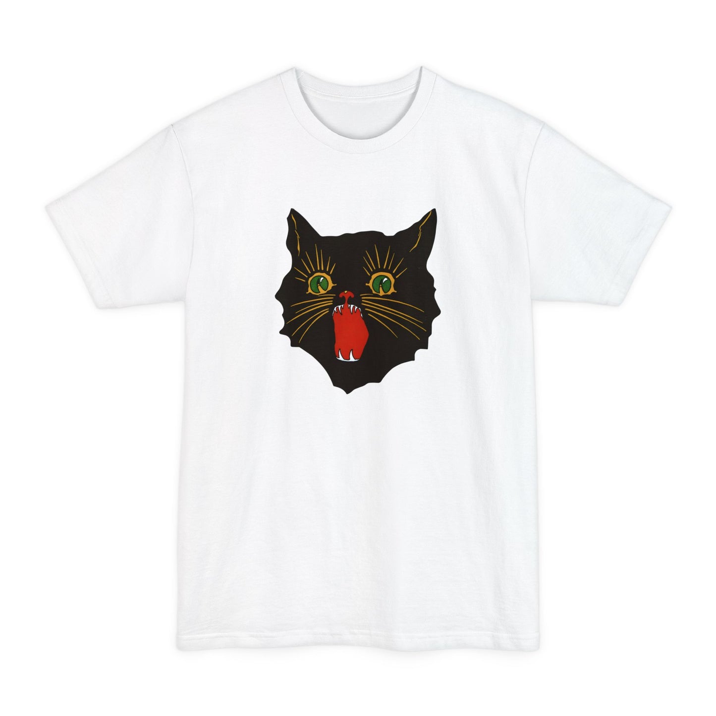 oversized vintage halloween cat reproduction unisex tall beefy tshirt