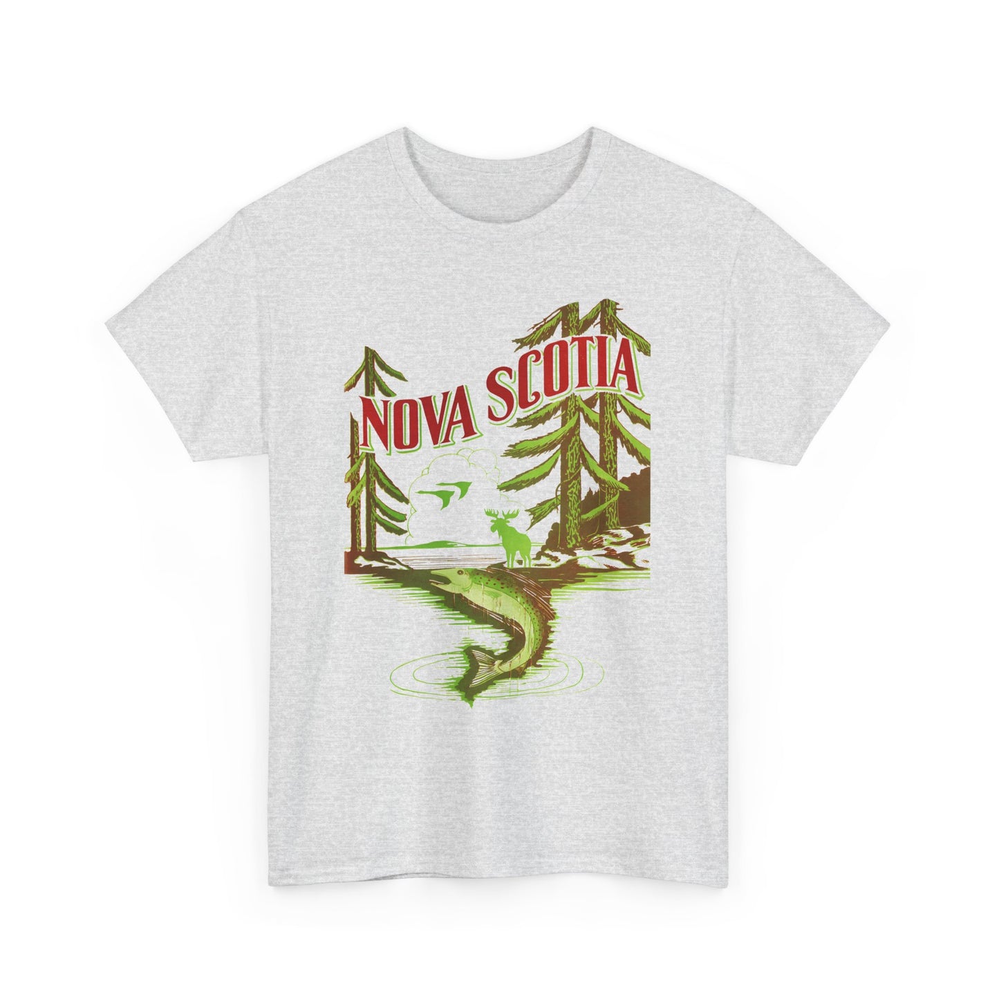 vintage tourism advertisement for nova scotia reproduction tshirt
