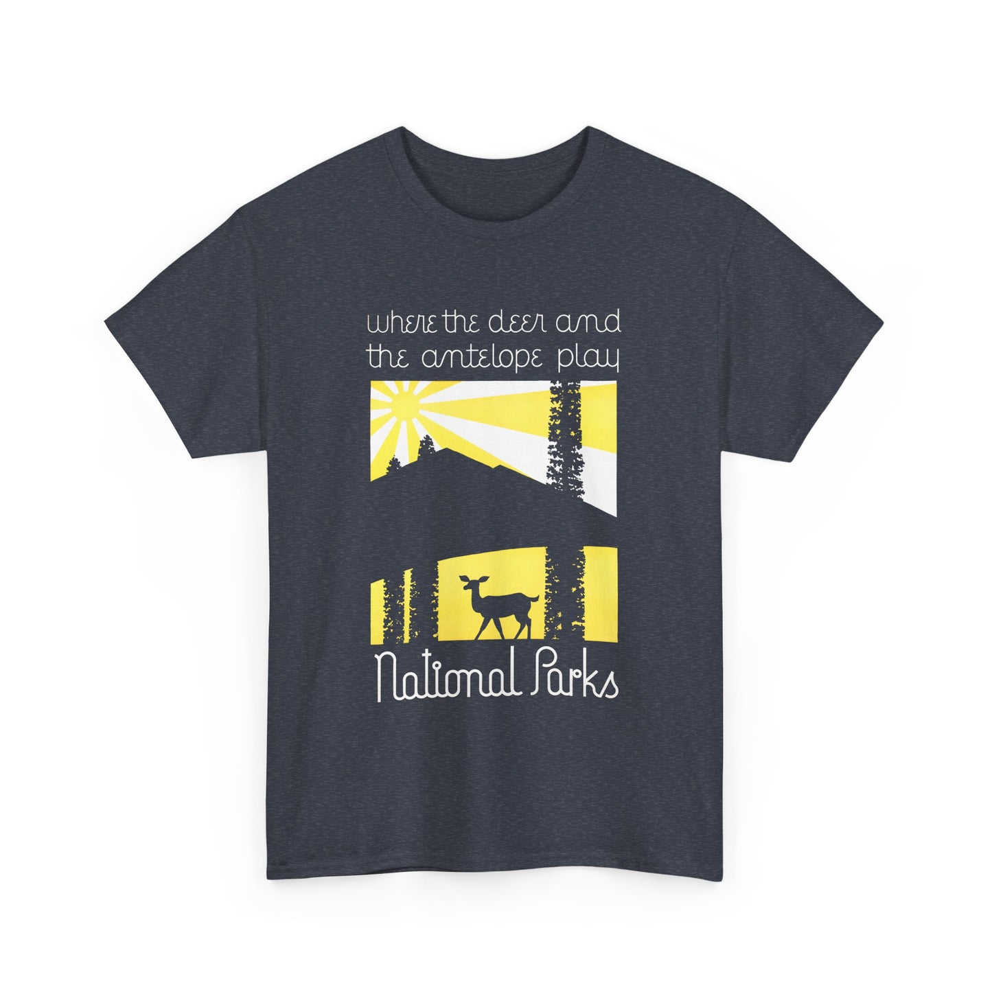 american vintage national parks poster reproduction tshirt