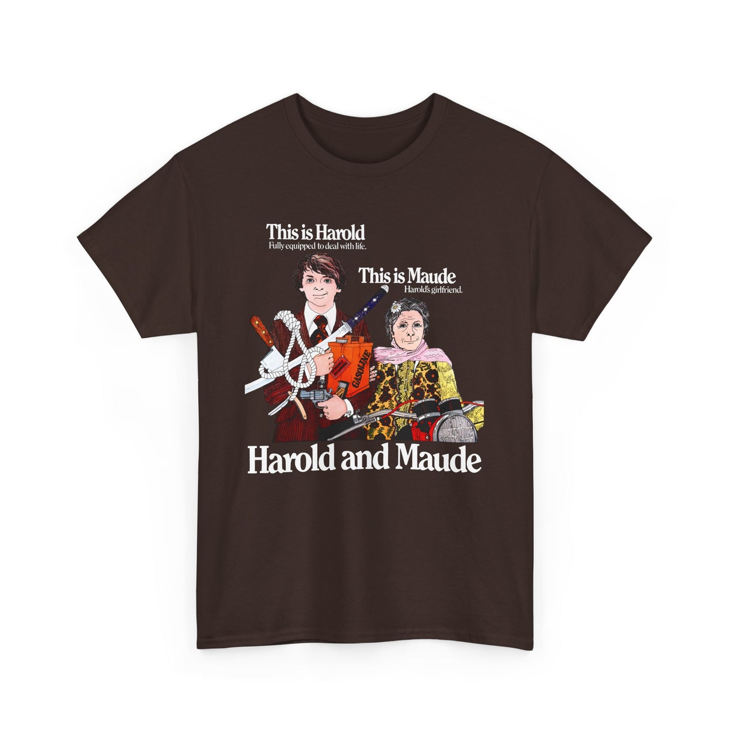 harold and maude 1971 belgian movie poster reproduction tshirt