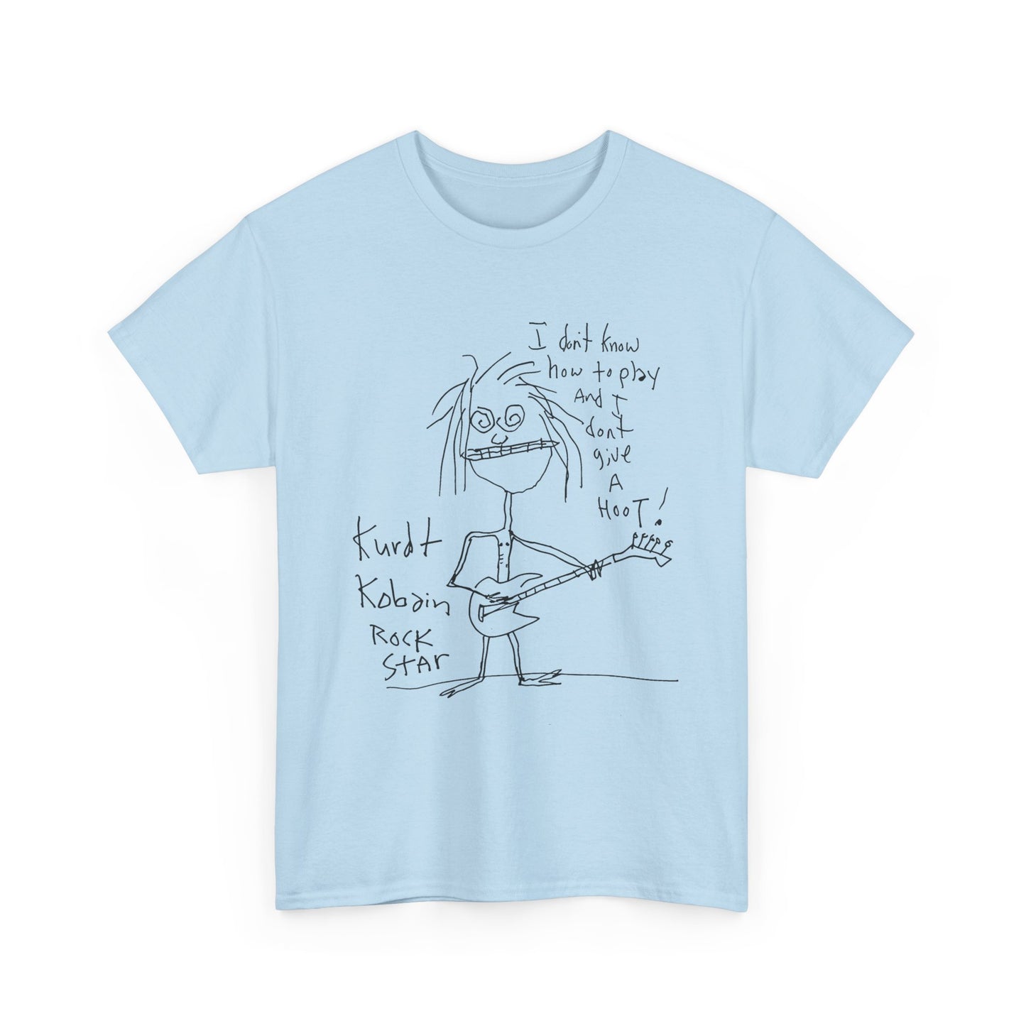 1992 kurt cobain self portrait reproduction tshirt