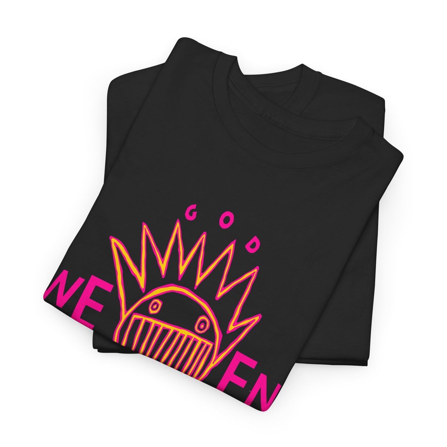 1990 god ween satan by ween album cover stretched neon colors tshirt