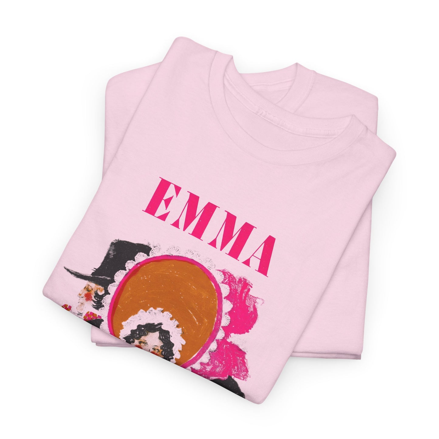 vintage book cover for emma by jane austin reproduction tshirt