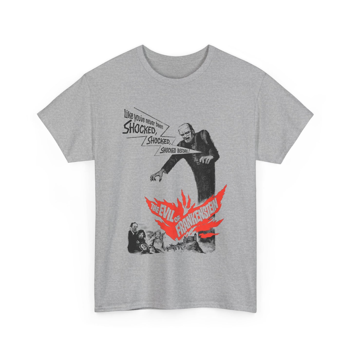1964 the evil of frankenstein movie poster tshirt