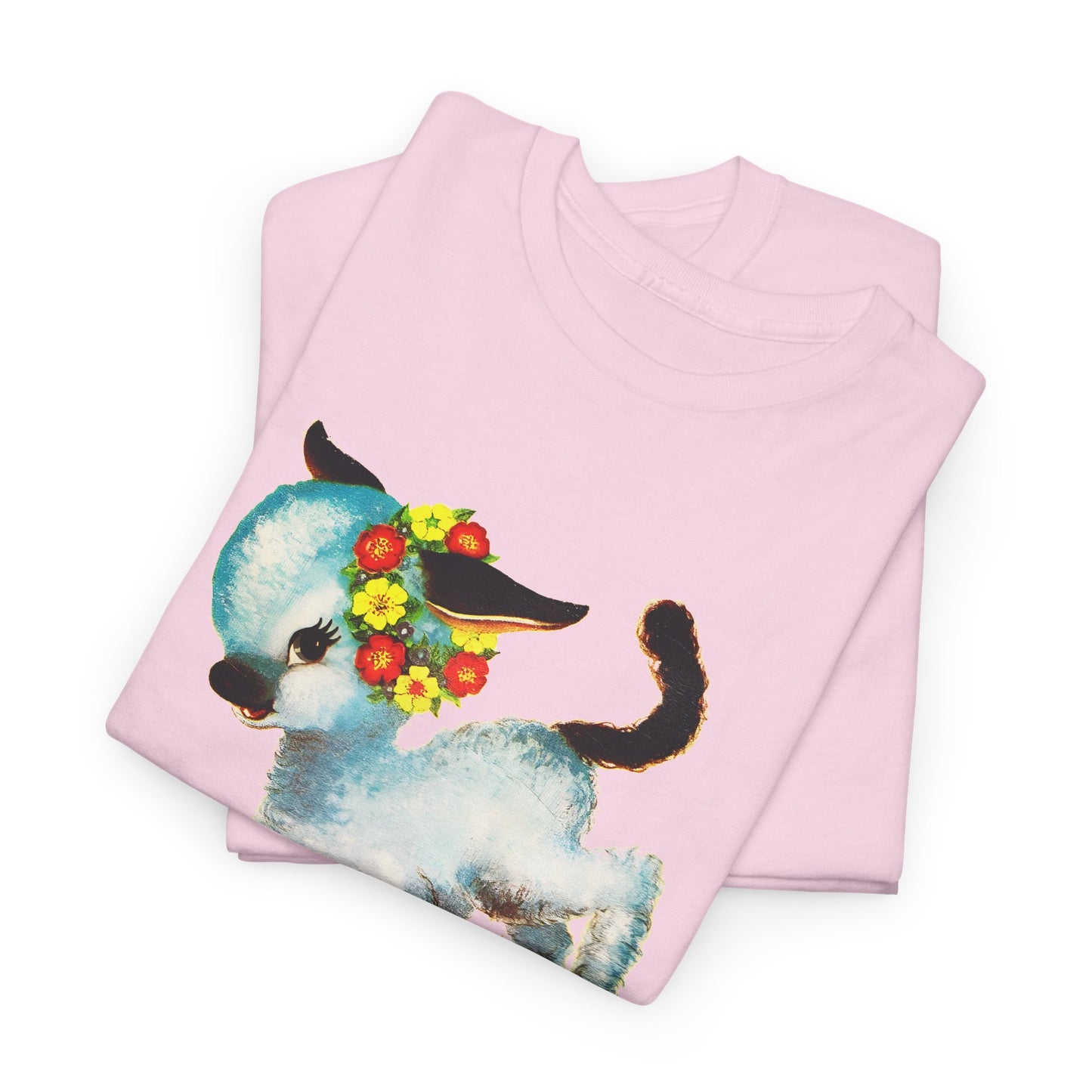 vintage cute baby sheep reproduction tshirt