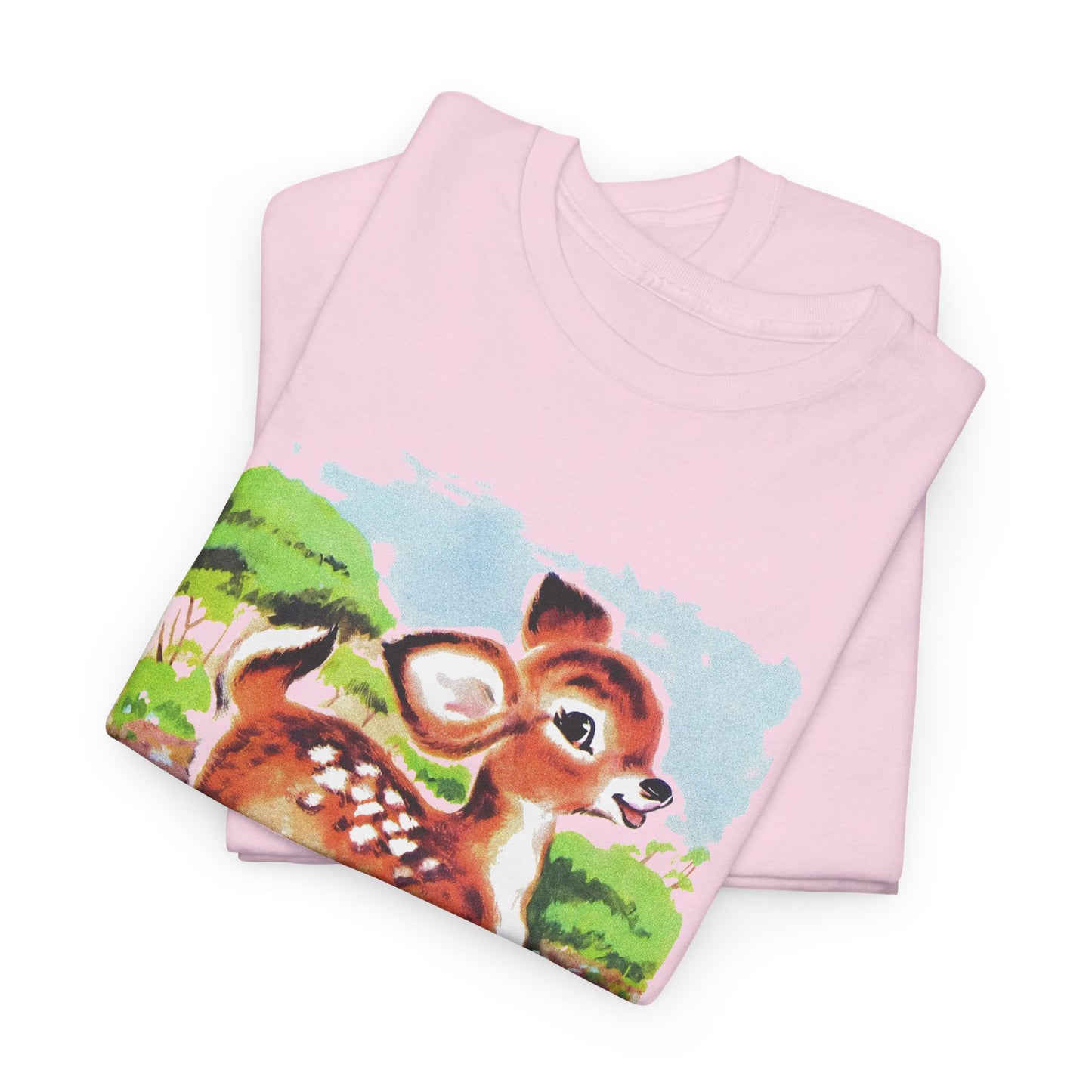another vintage cute baby deer reproduction tshirt