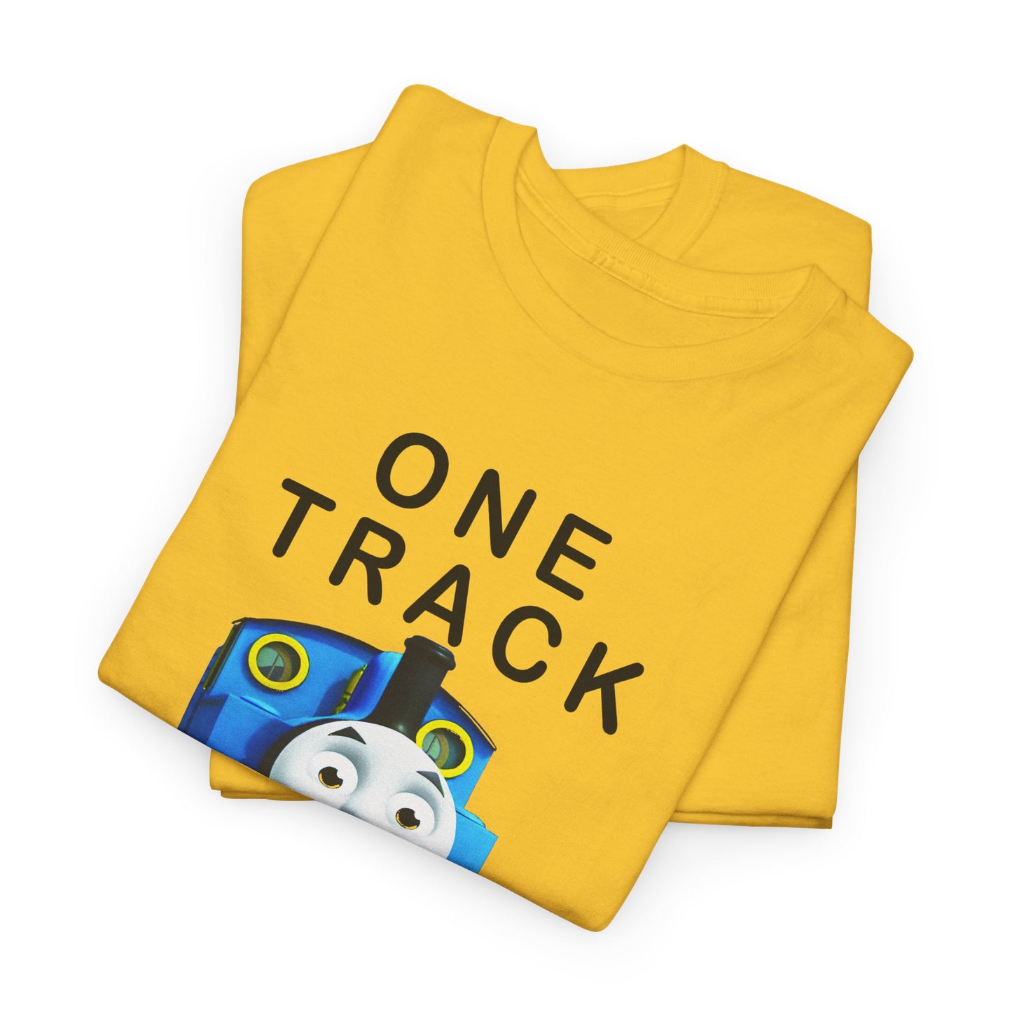 thomas the tank engine one track mind dumb tshirt