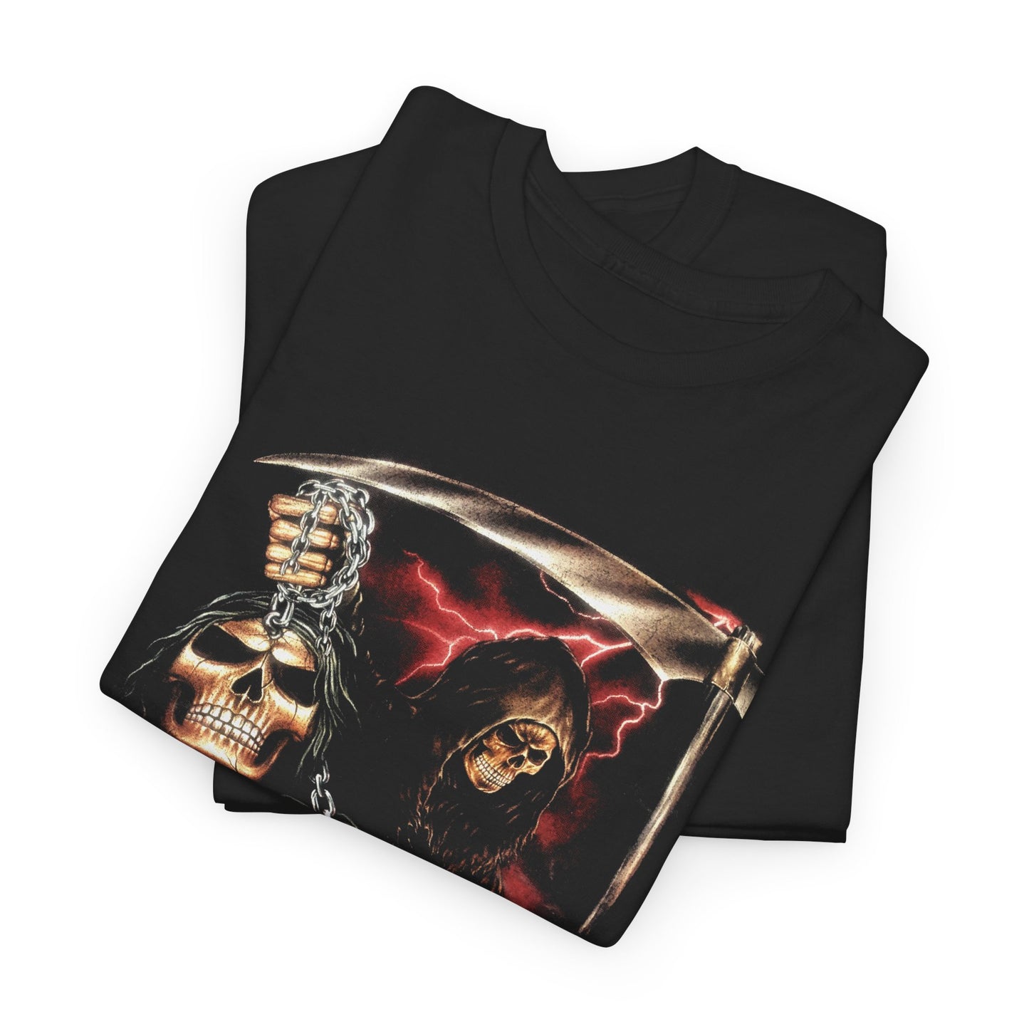 vintage grim reaper skull trophies reproduction tshirt