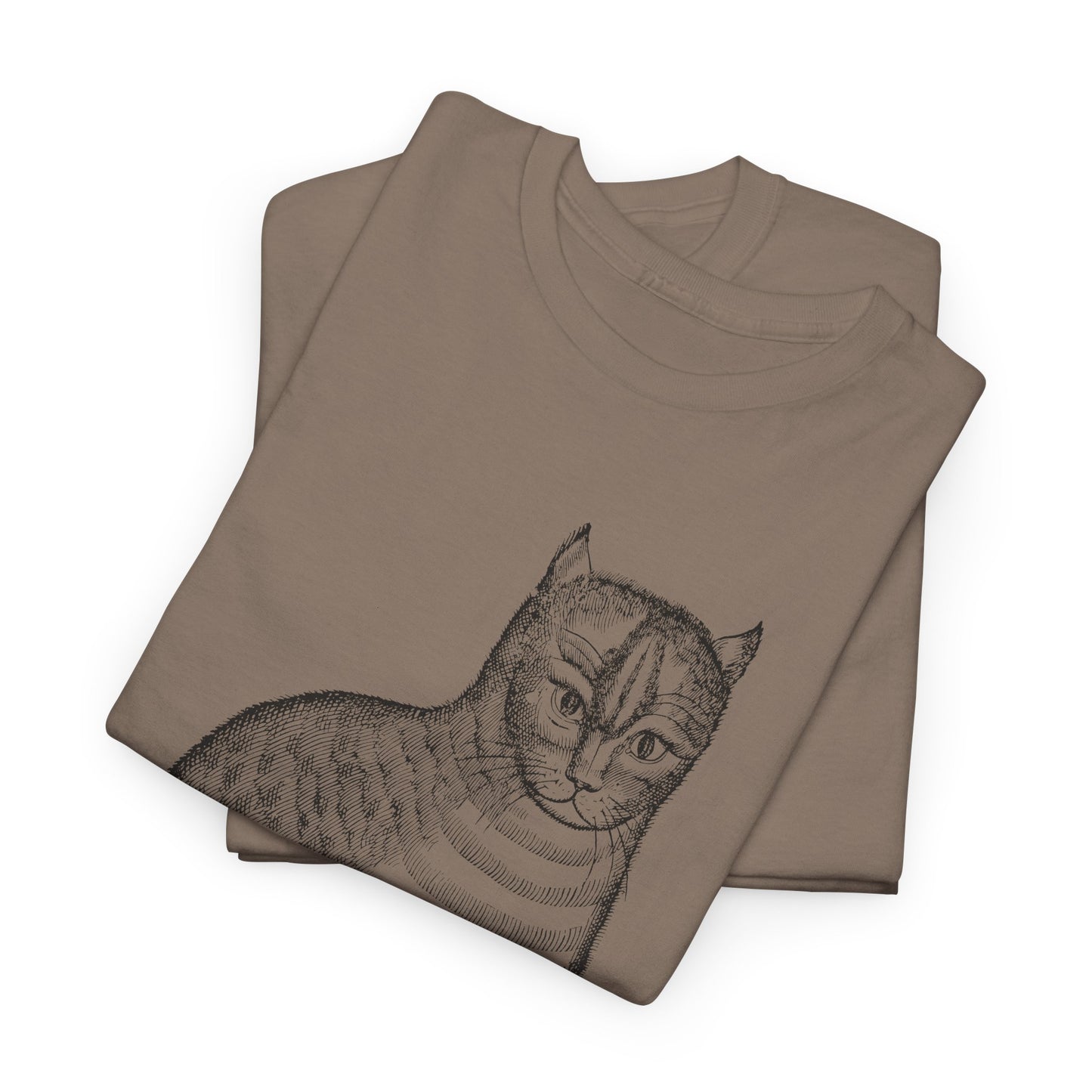 1658 edward topsell cat illustration reproduction tshirt