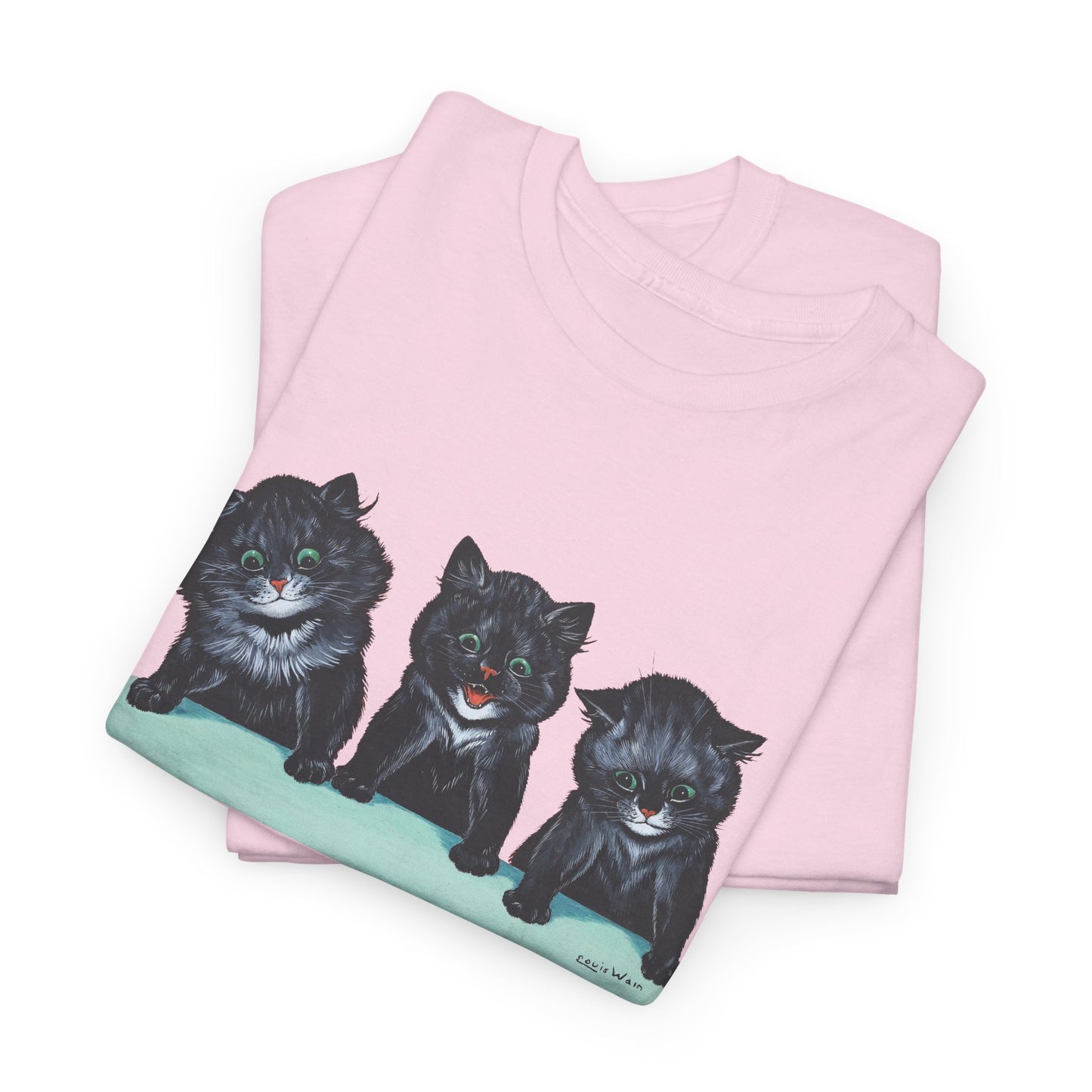 louis wain anthropomorphised cat painting 3 black cats