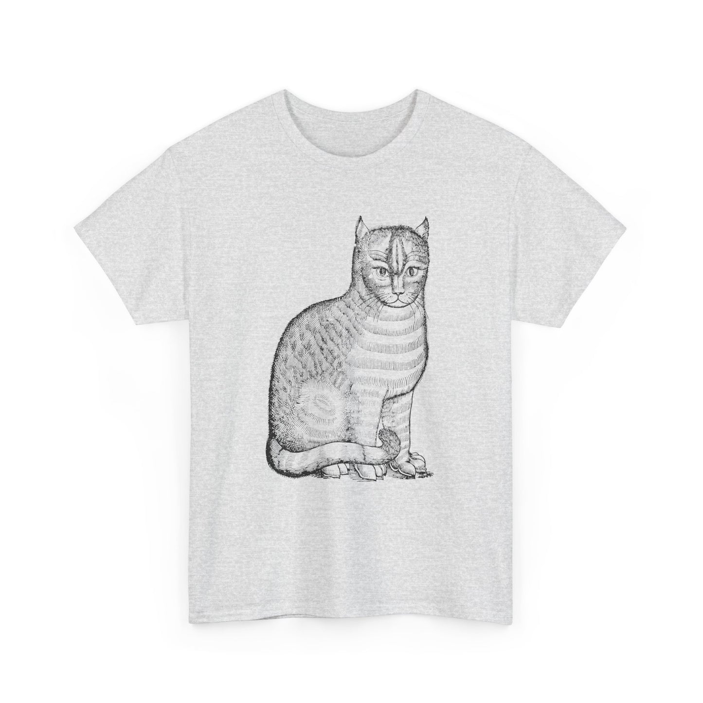 1658 edward topsell cat illustration reproduction tshirt