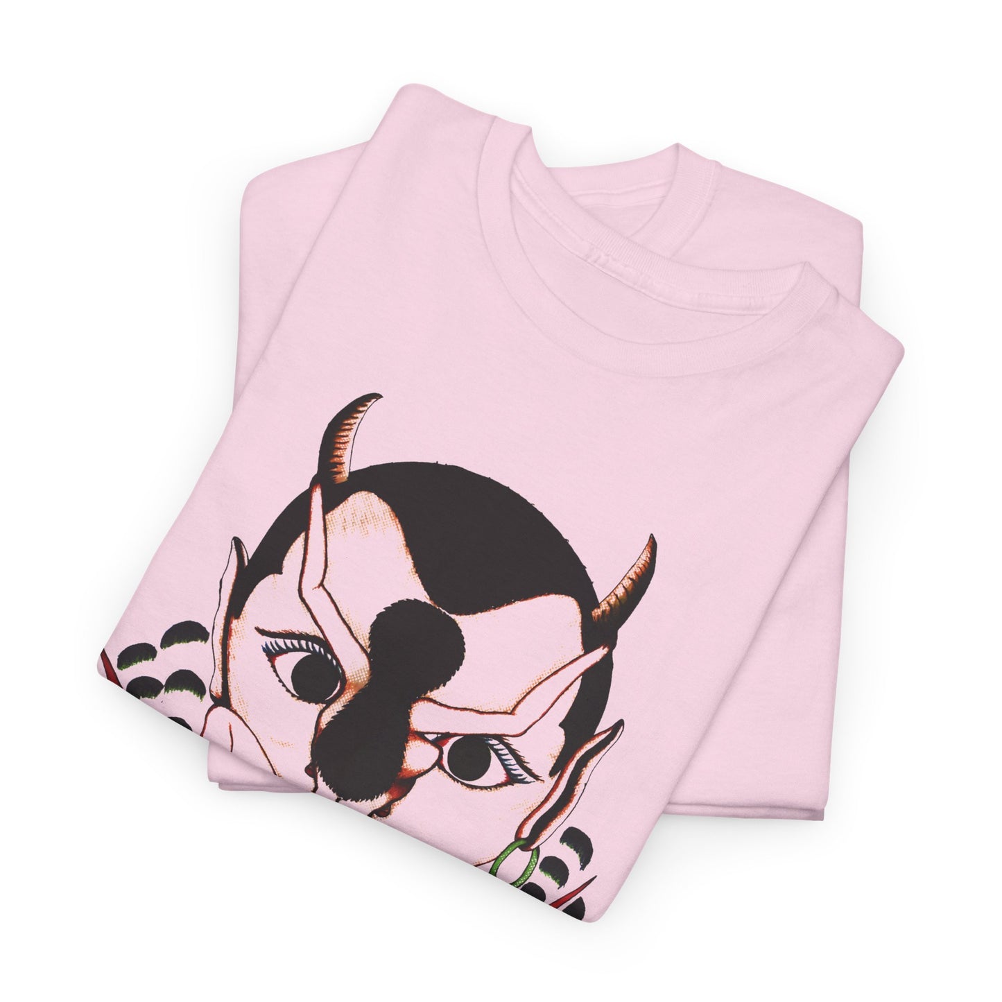 mid century untitled (devil and consort) rosie camanga illustration edit tshirt