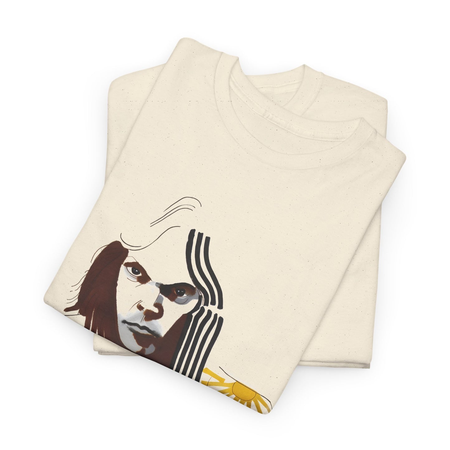 neil young portrait by joni mitchell reproduction tshirt
