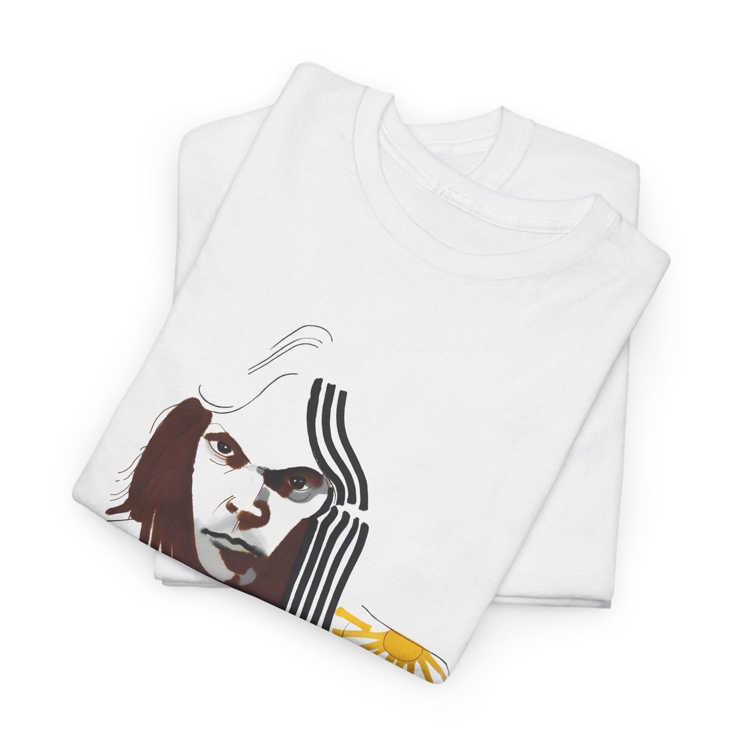 neil young portrait by joni mitchell reproduction tshirt