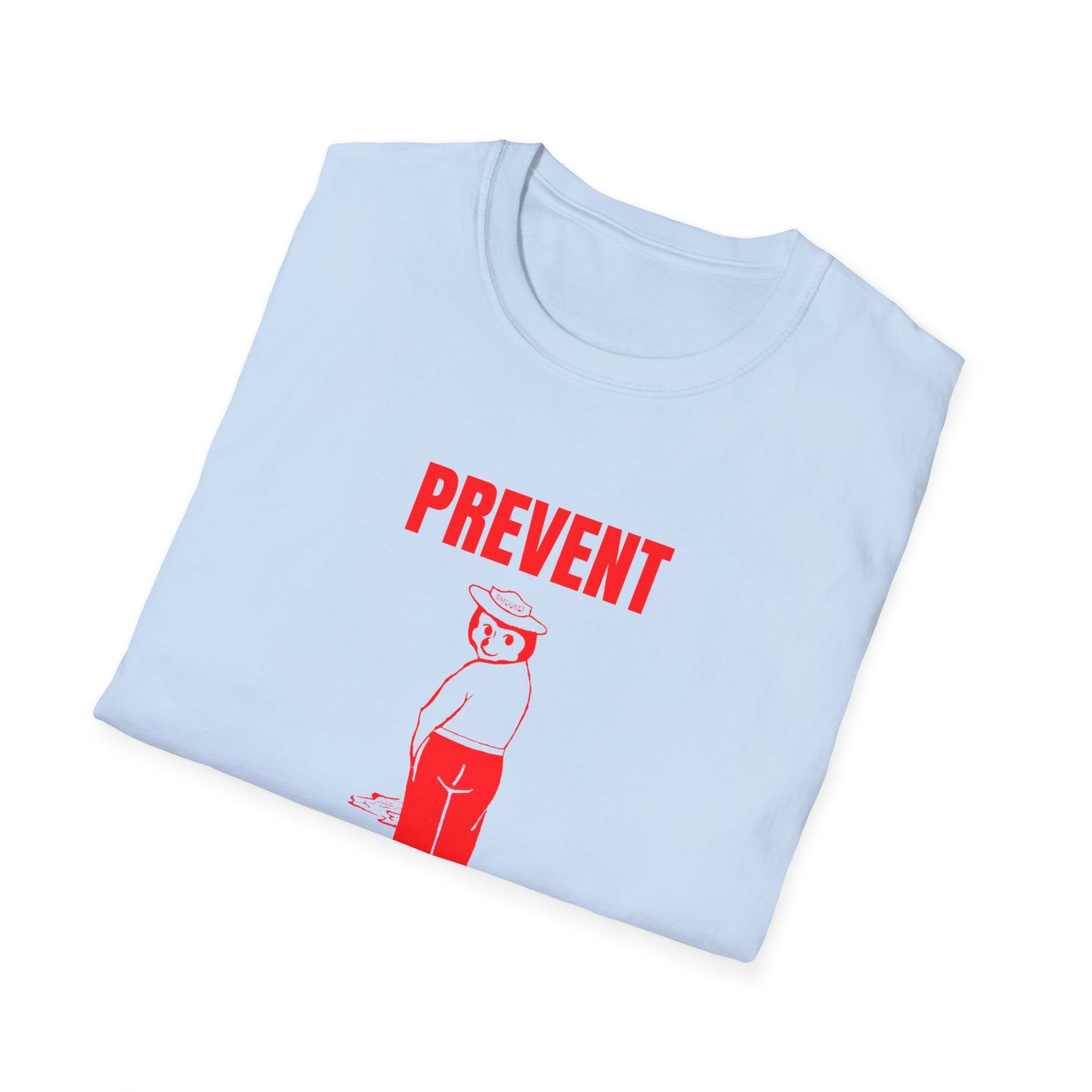 smokey the bear parody 1970s vintage design reproduction red tshirt