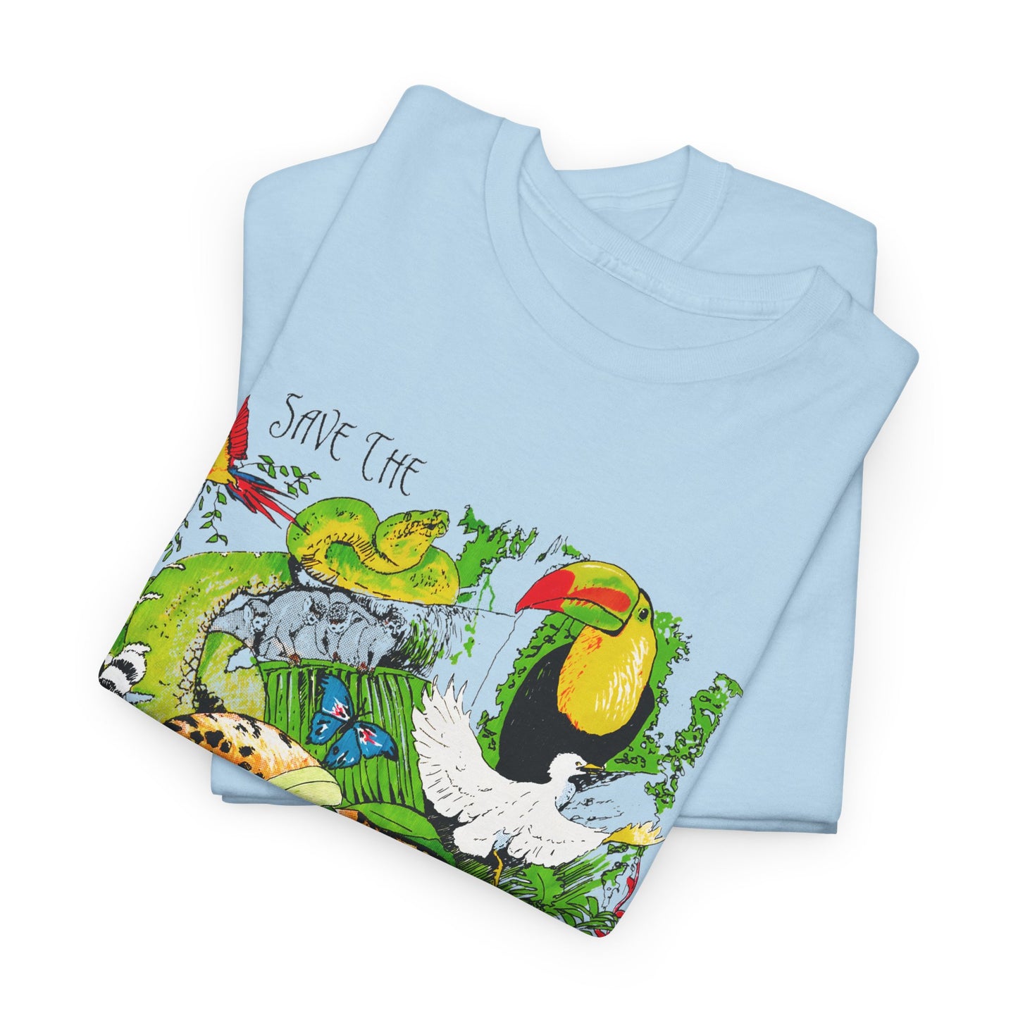 1993 vintage save the rainforest reproduction tshirt