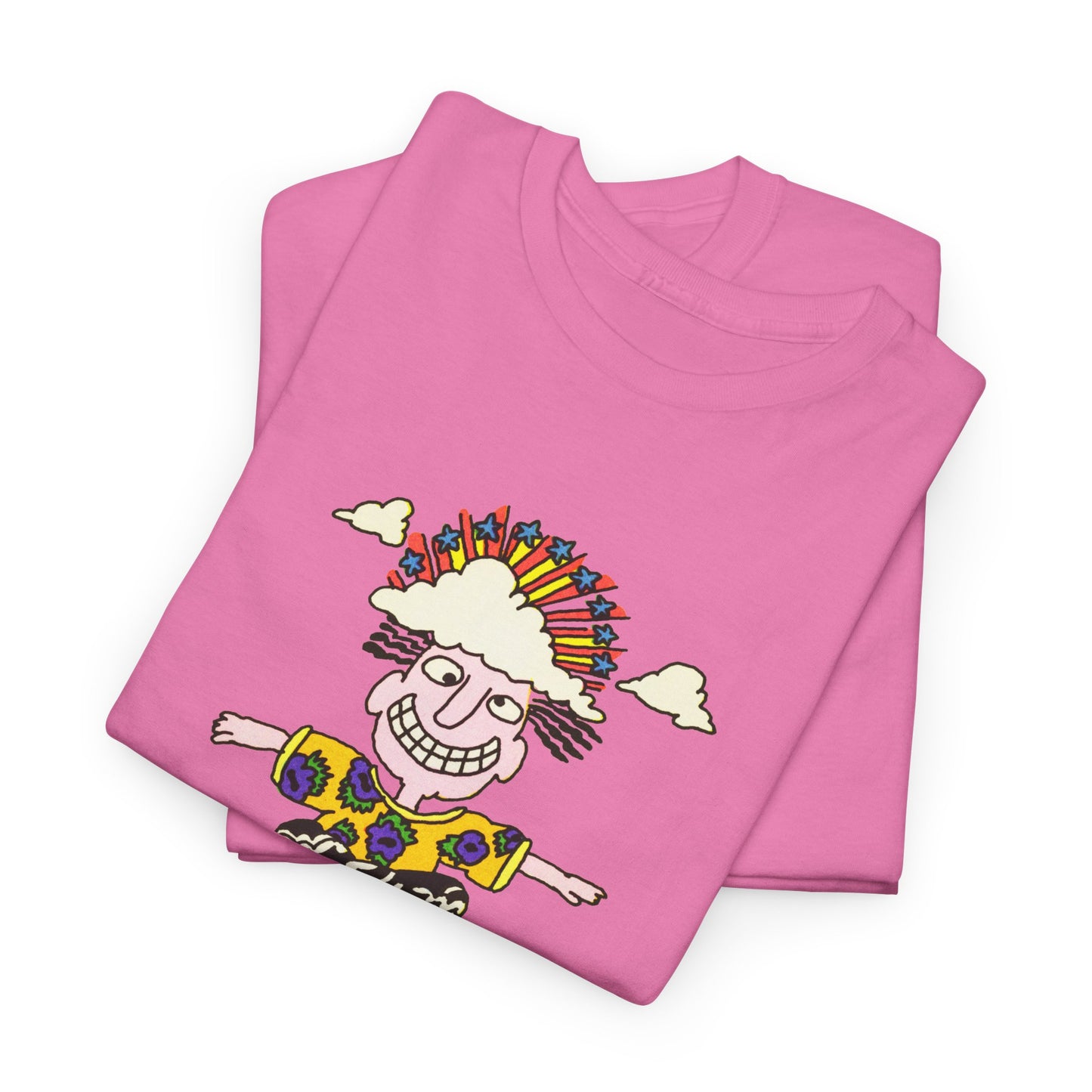 1971 psychedelic mother goose jack be nimble illustration reproduction tshirt