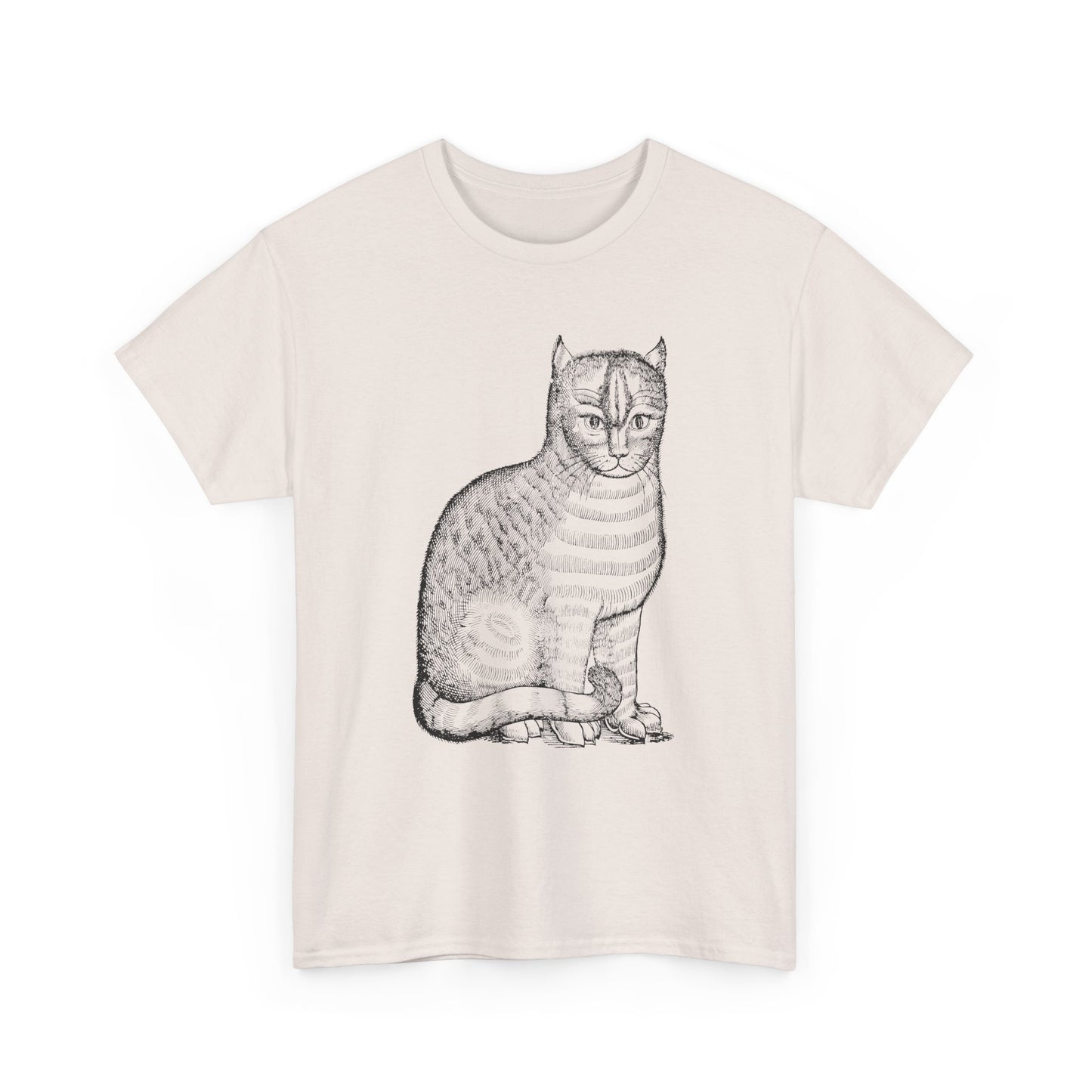 1658 edward topsell cat illustration reproduction tshirt