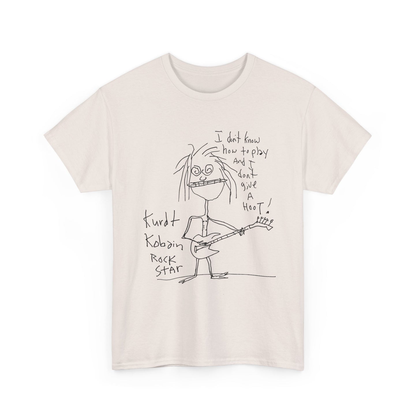 1992 kurt cobain self portrait reproduction tshirt