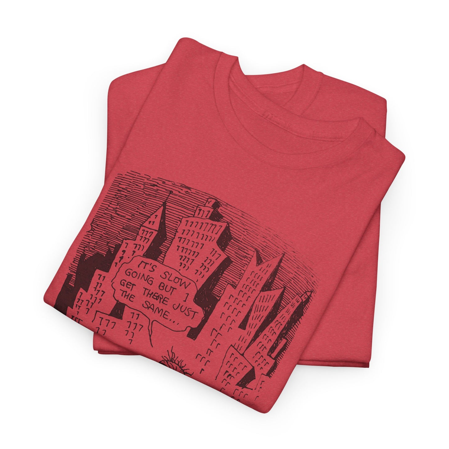 r. crumb slow going illustration tshirt