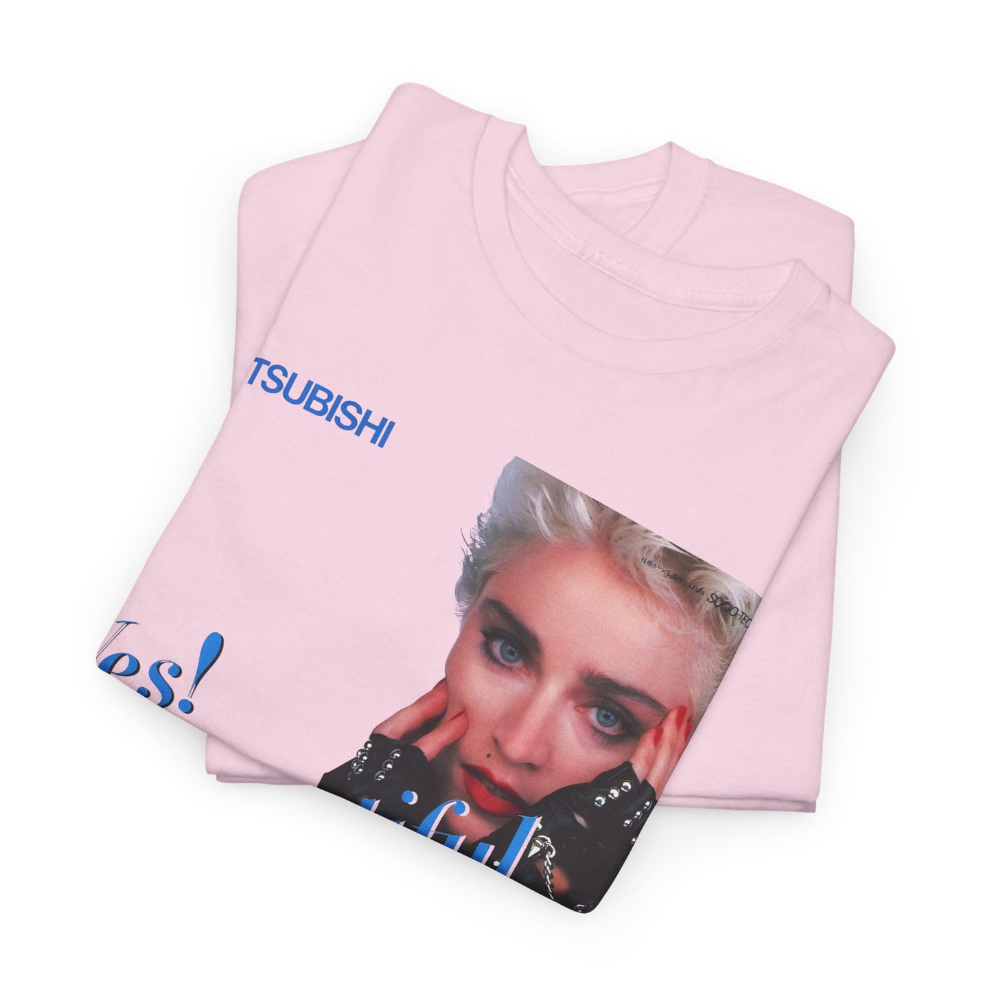 1987 japanese mitsubishi hi fi video ad with madonna reproduction tshirt