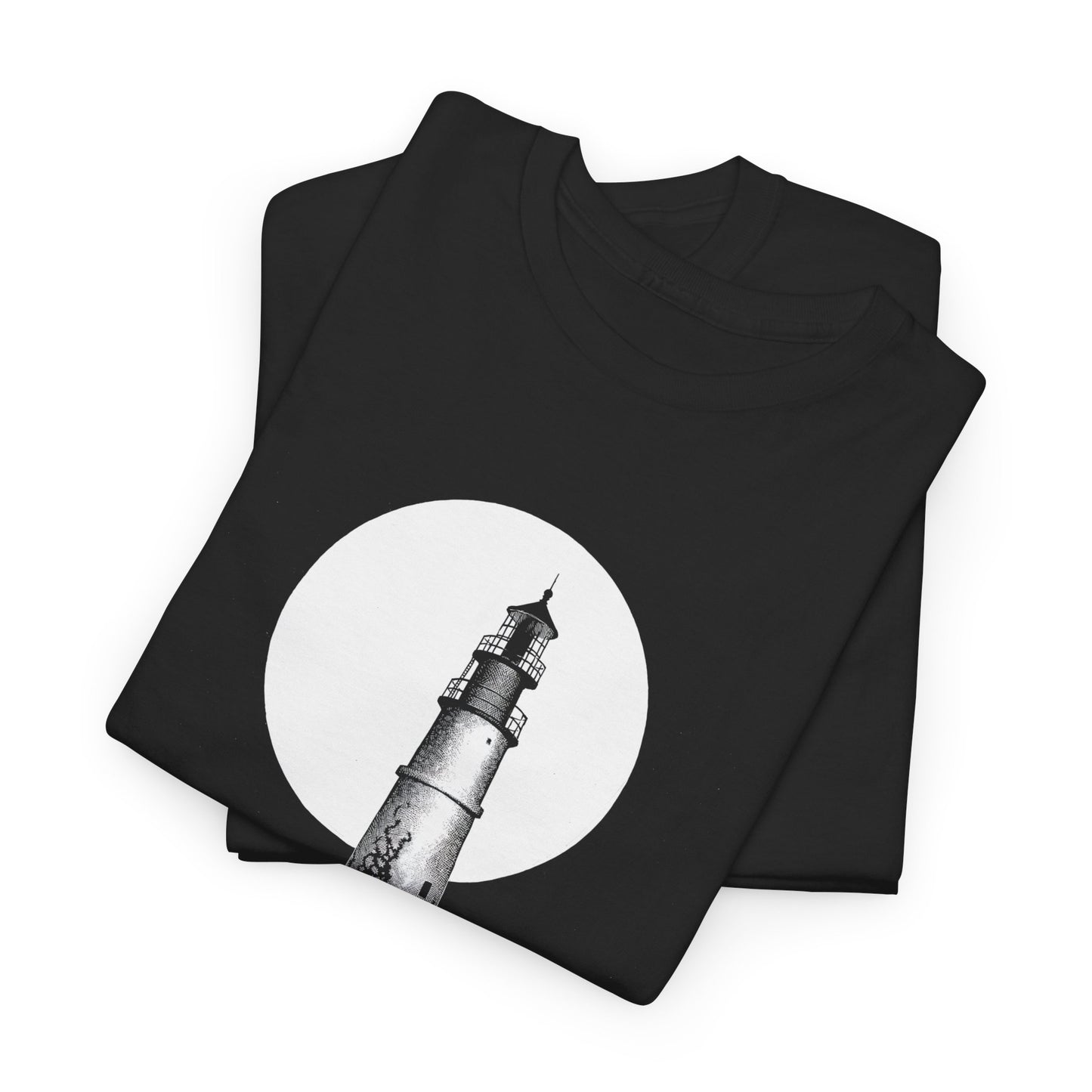 1942 the lighthouse by virgil finlay reproduction tshirt